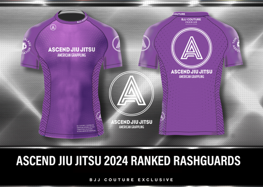 Ascend Jiu Jitsu Ranked Rashguard - Purple