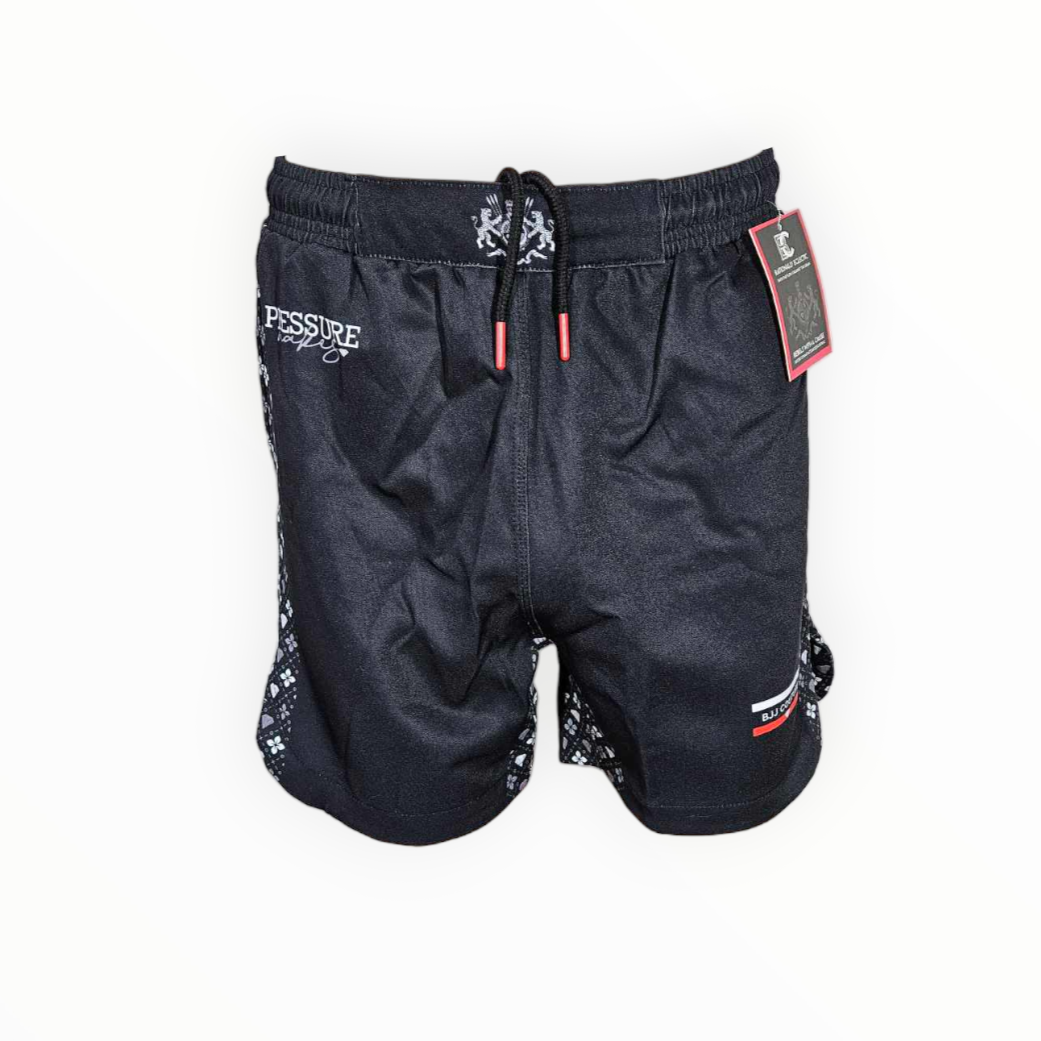 BJJ Couture Black Seamless Diamond Pattern Grappling Shorts