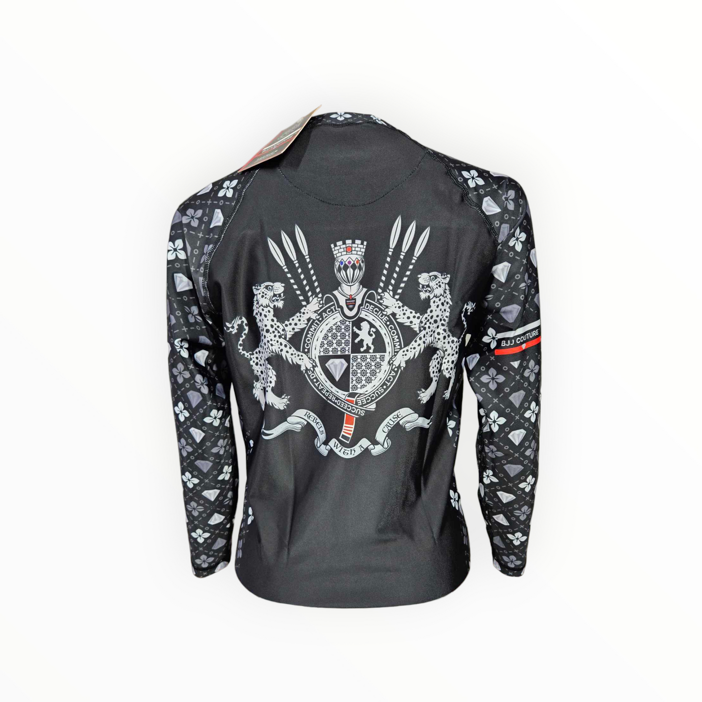 BJJ Couture Black Seamless Diamond Rashguard