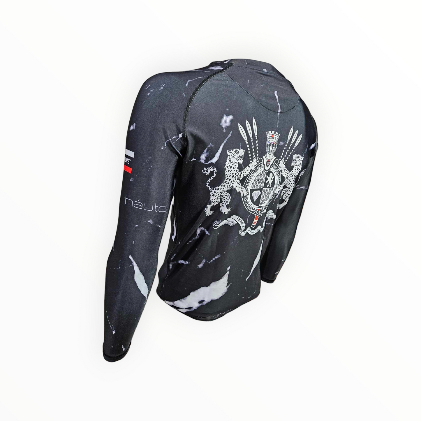 Black Carrara Marble Rashguard (Black or White Stitching)