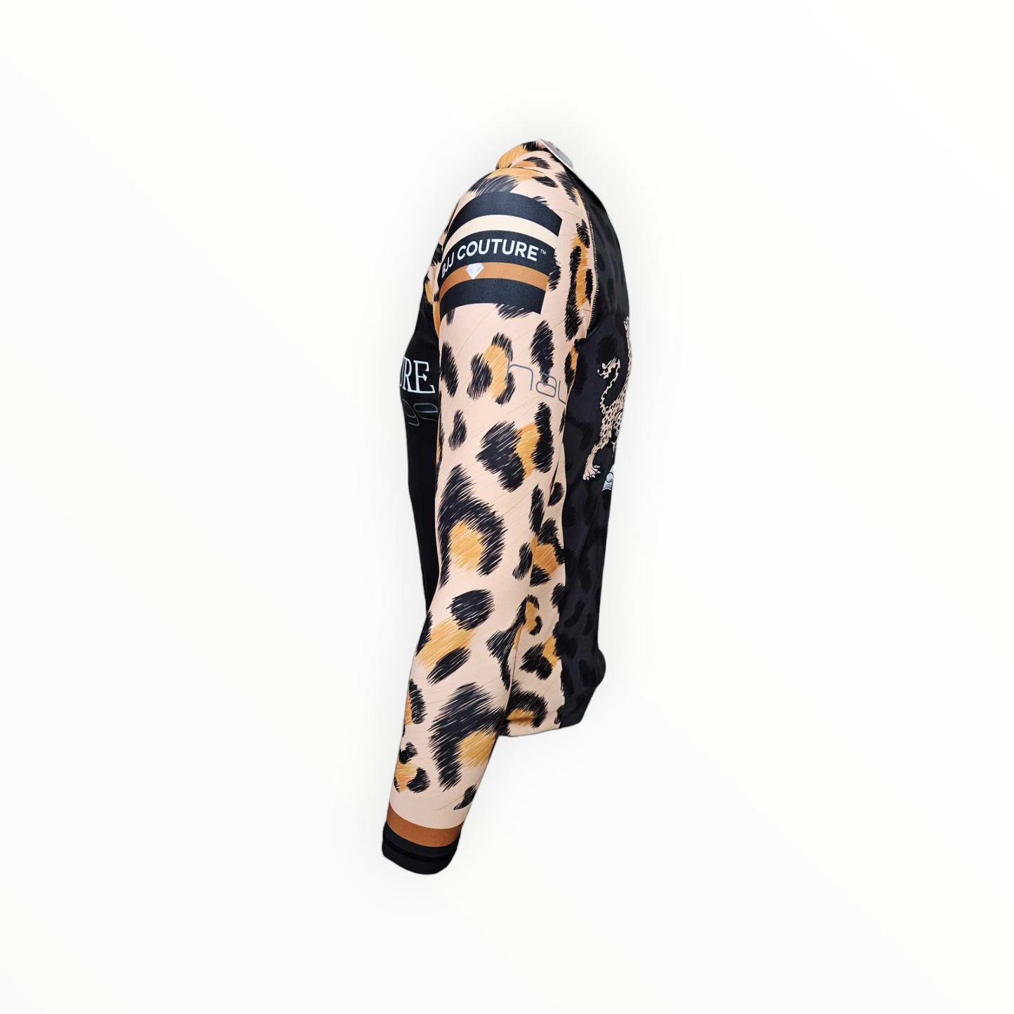 BJJ Couture Leopard Print Black & Brown Rashguard
