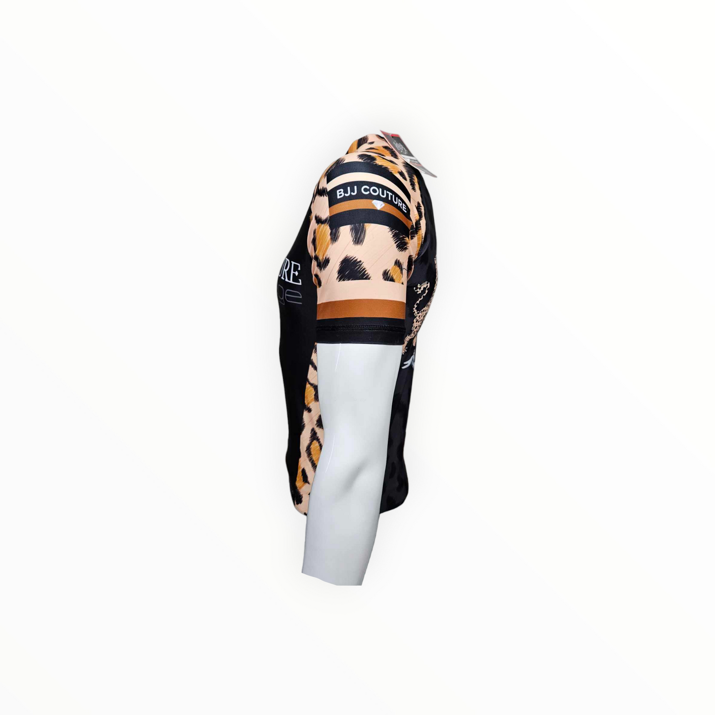 BJJ Couture Leopard Print Black & Brown Rashguard