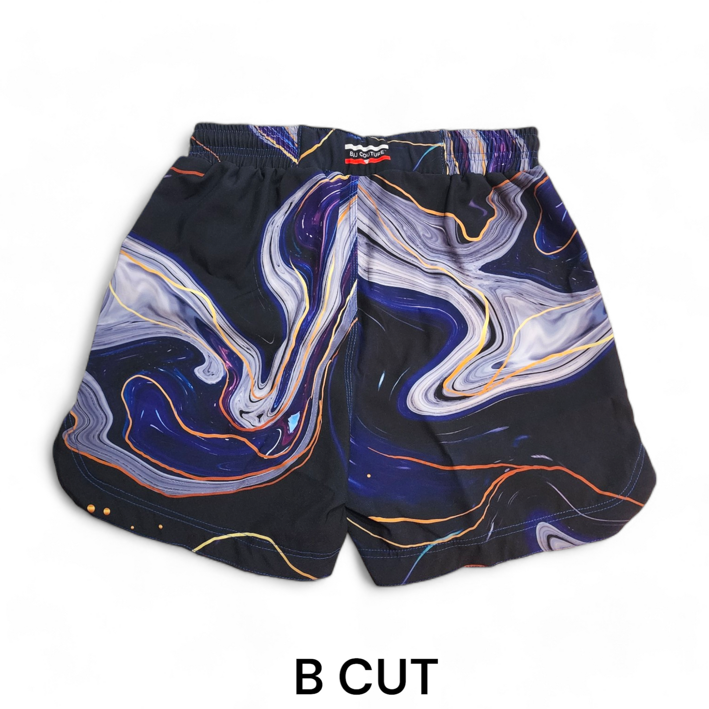 BJJ Couture Dark Blue and Purple Marble Grappling Shorts