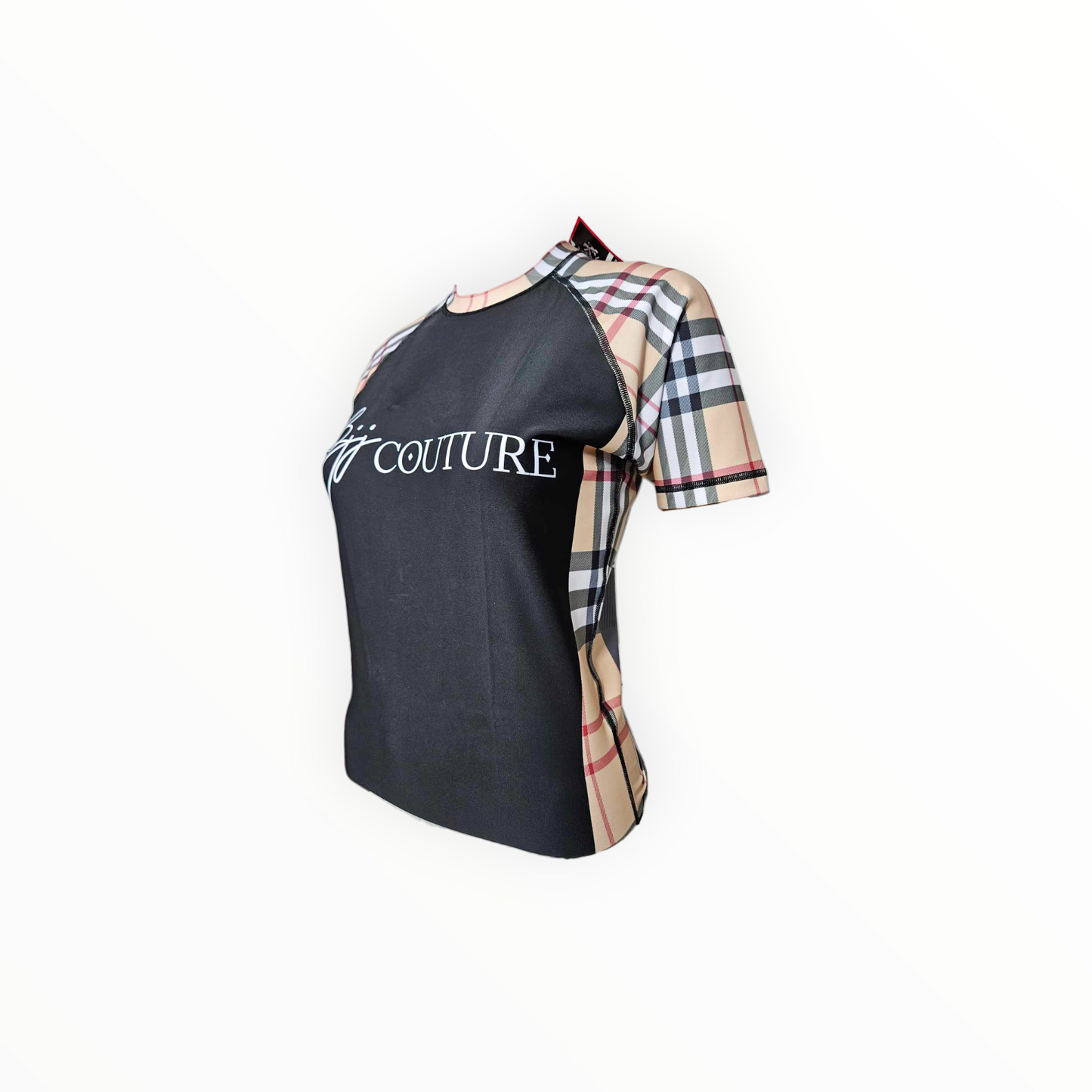 BJJ Couture Tartan Black & Tan Rashguard