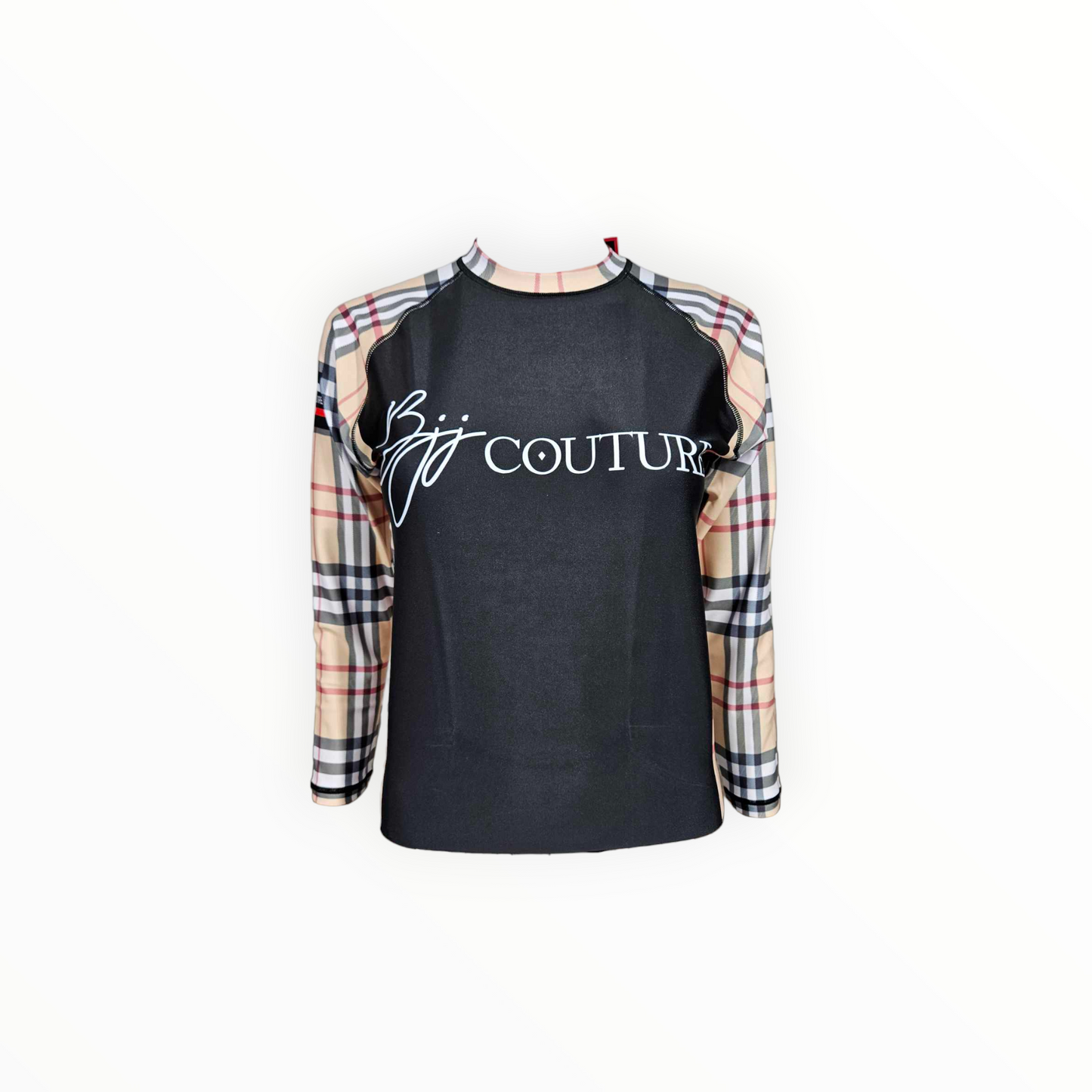 BJJ Couture Tartan Black & Tan Rashguard