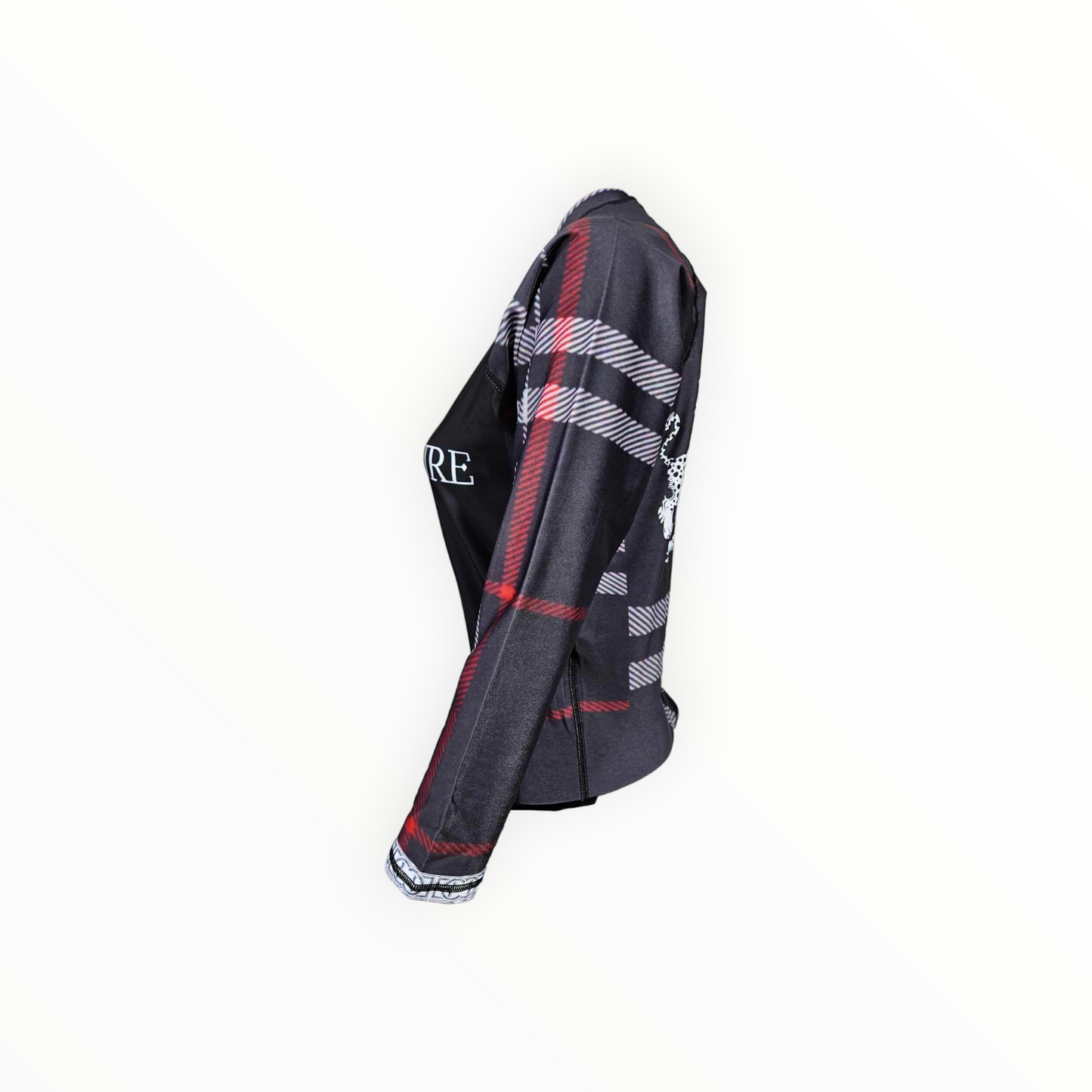 BJJ Couture Tartan Black and Red Rashguard