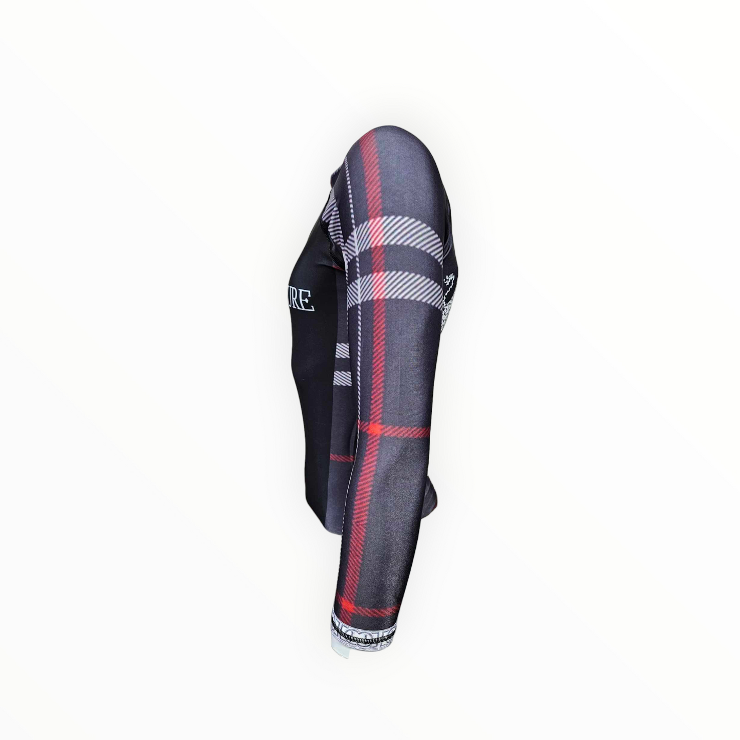 BJJ Couture Tartan Black and Red Rashguard