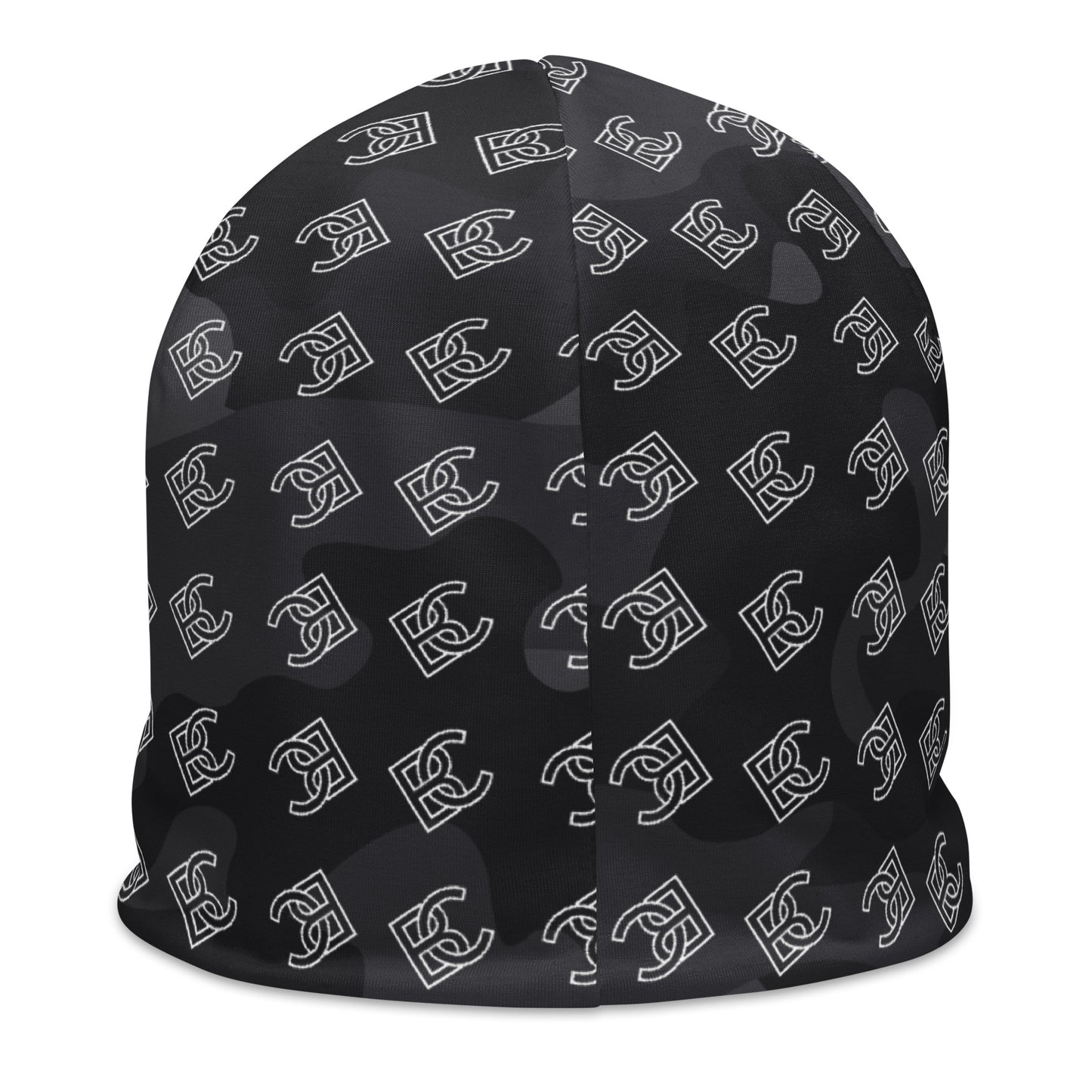 BJJ Couture Premium Black Camouflage Print Beanie