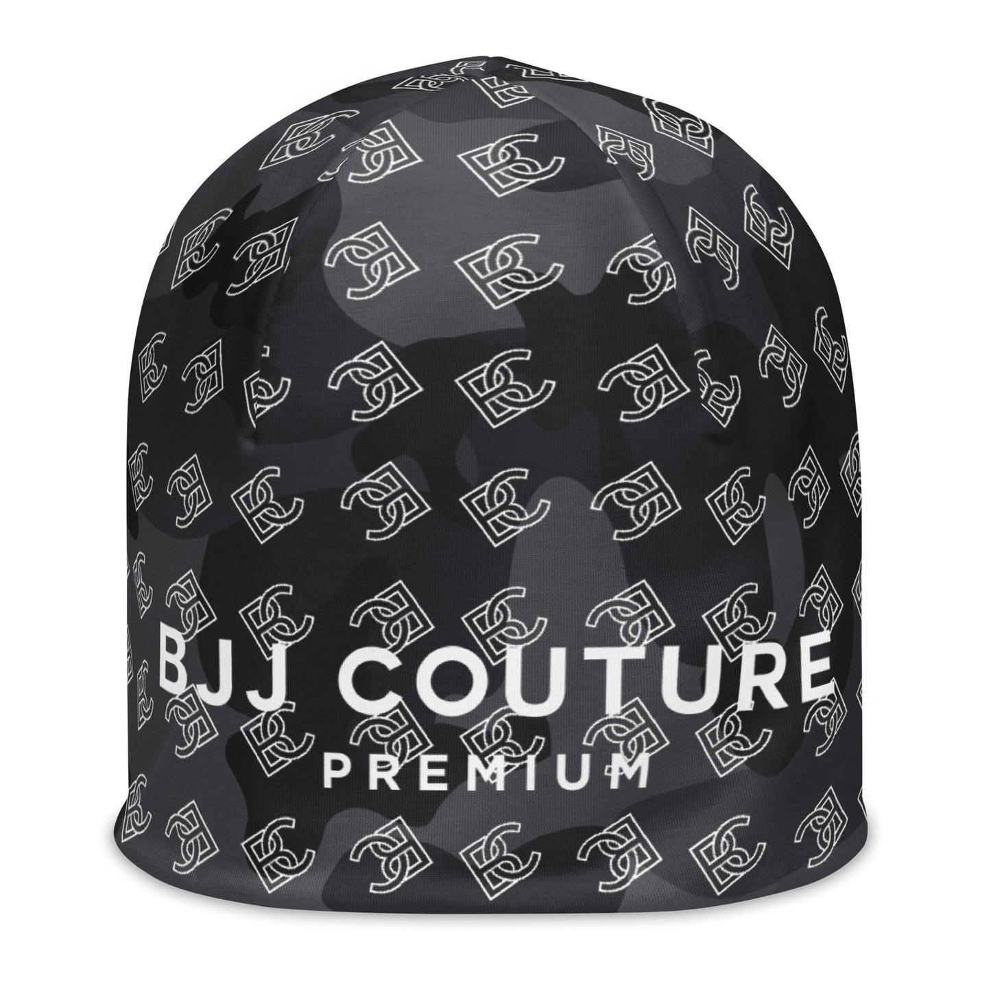 BJJ Couture Premium Black Camouflage Print Beanie