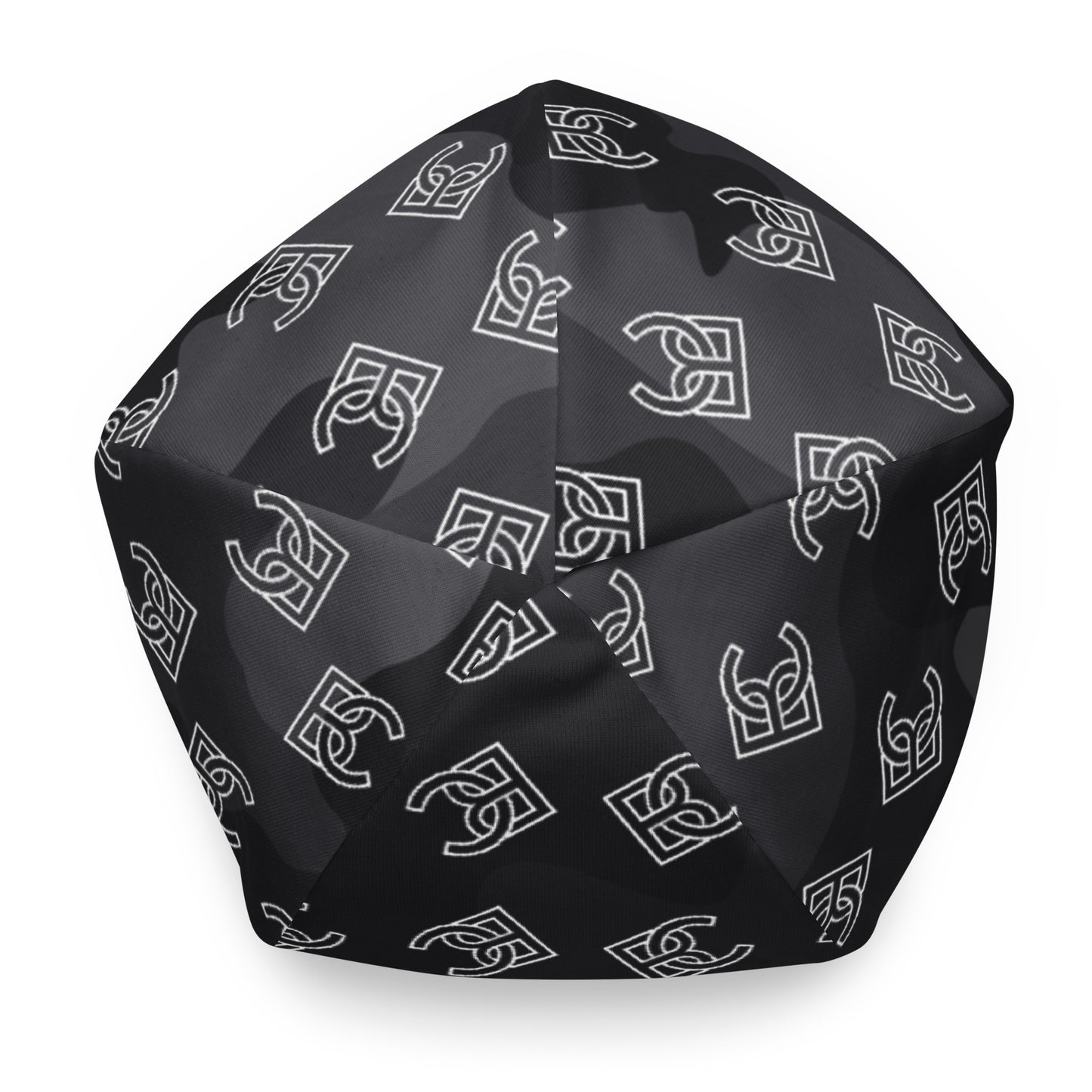 BJJ Couture Premium Black Camouflage Print Beanie