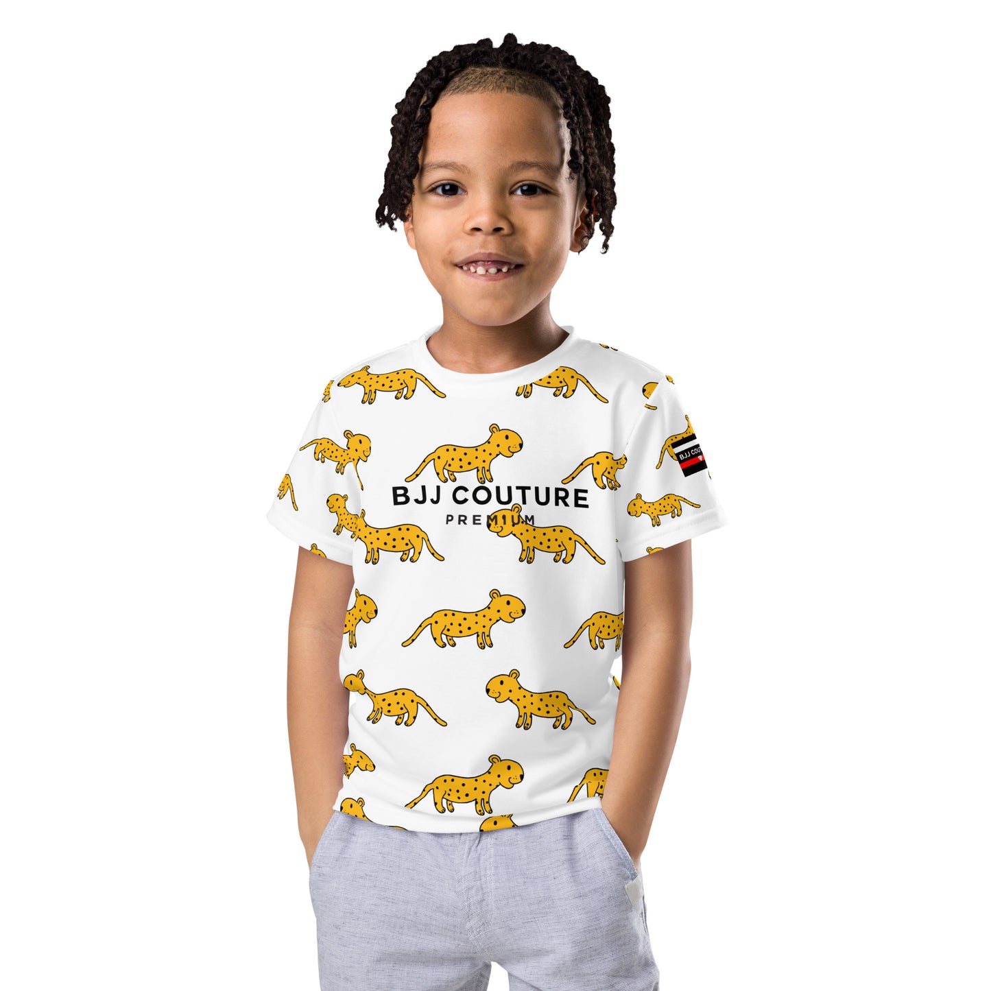 BJJ Couture Next Generation Grappler Kids Leopard crew neck t-shirt