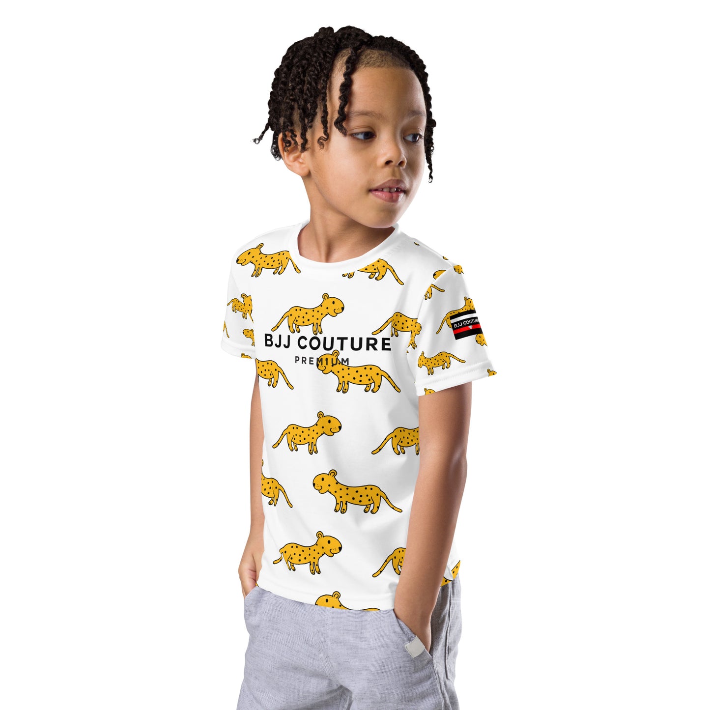 BJJ Couture Next Generation Grappler Kids Leopard crew neck t-shirt