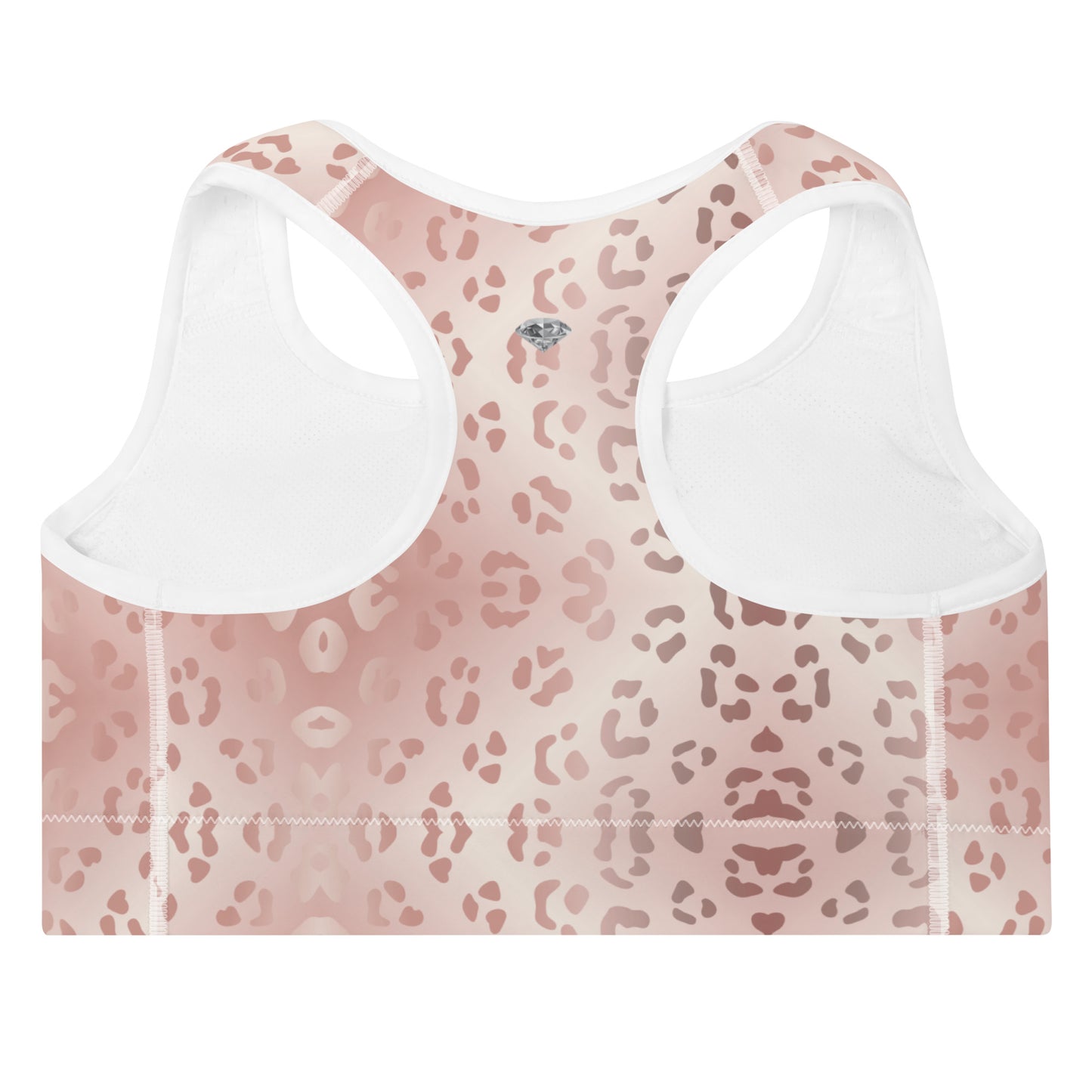BJJ Couture Premium Rose Gold Leopard Padded Sports Bra