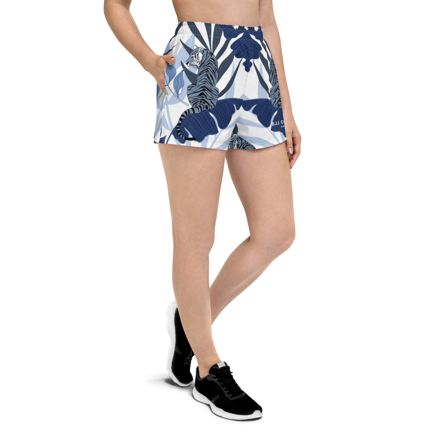 BJJ Couture Premium Aqua Tiger Jungle Athletic Shorts