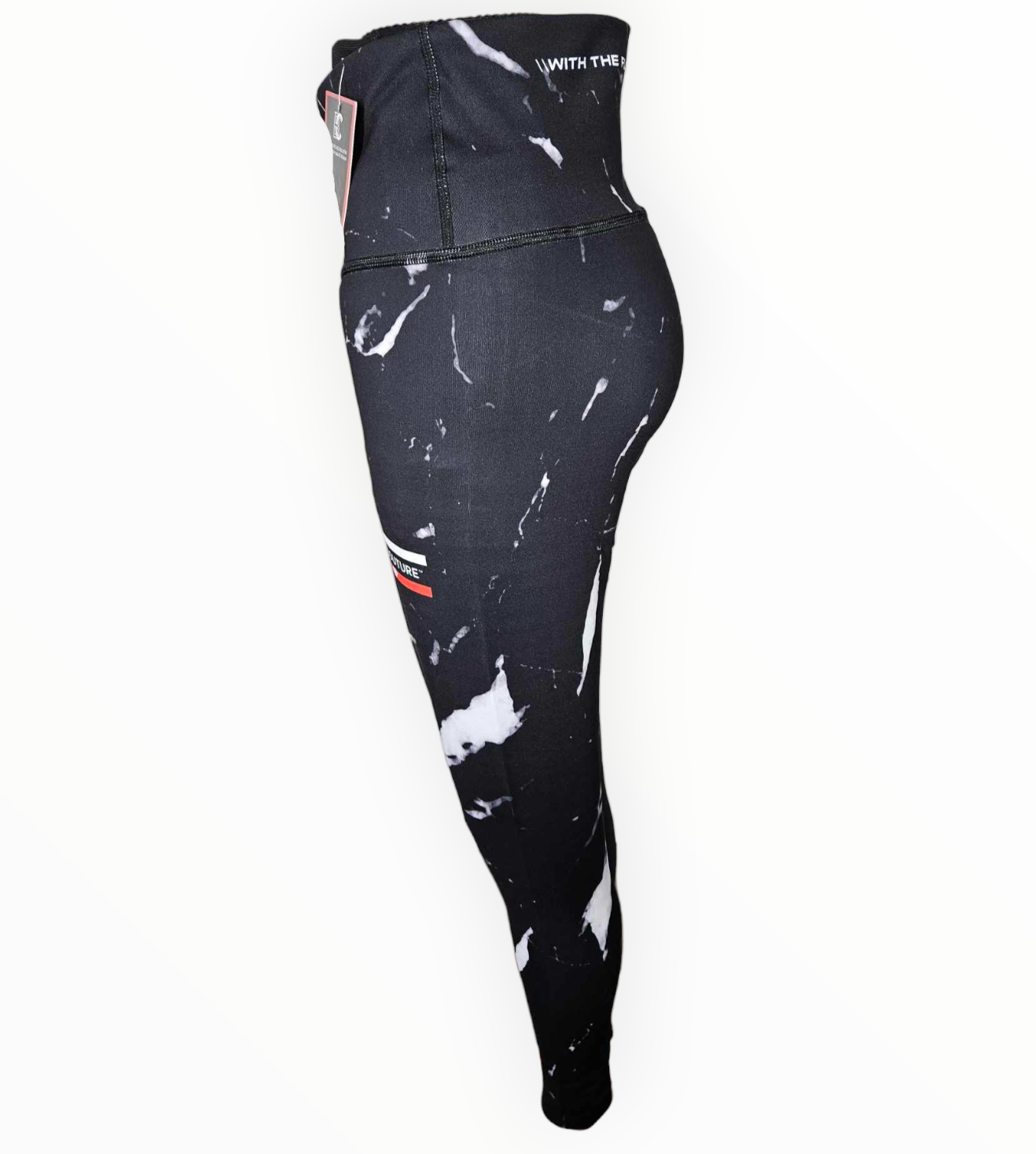 Women's Black Carrara Marble Grappling Spats