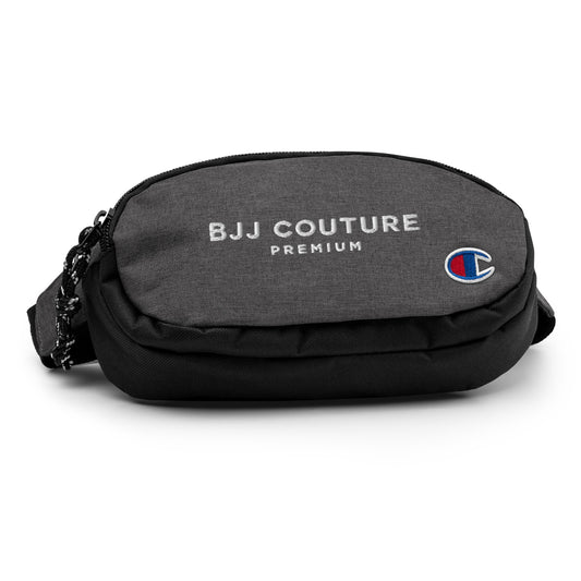 BJJ Couture Premium Champion fanny pack - White text