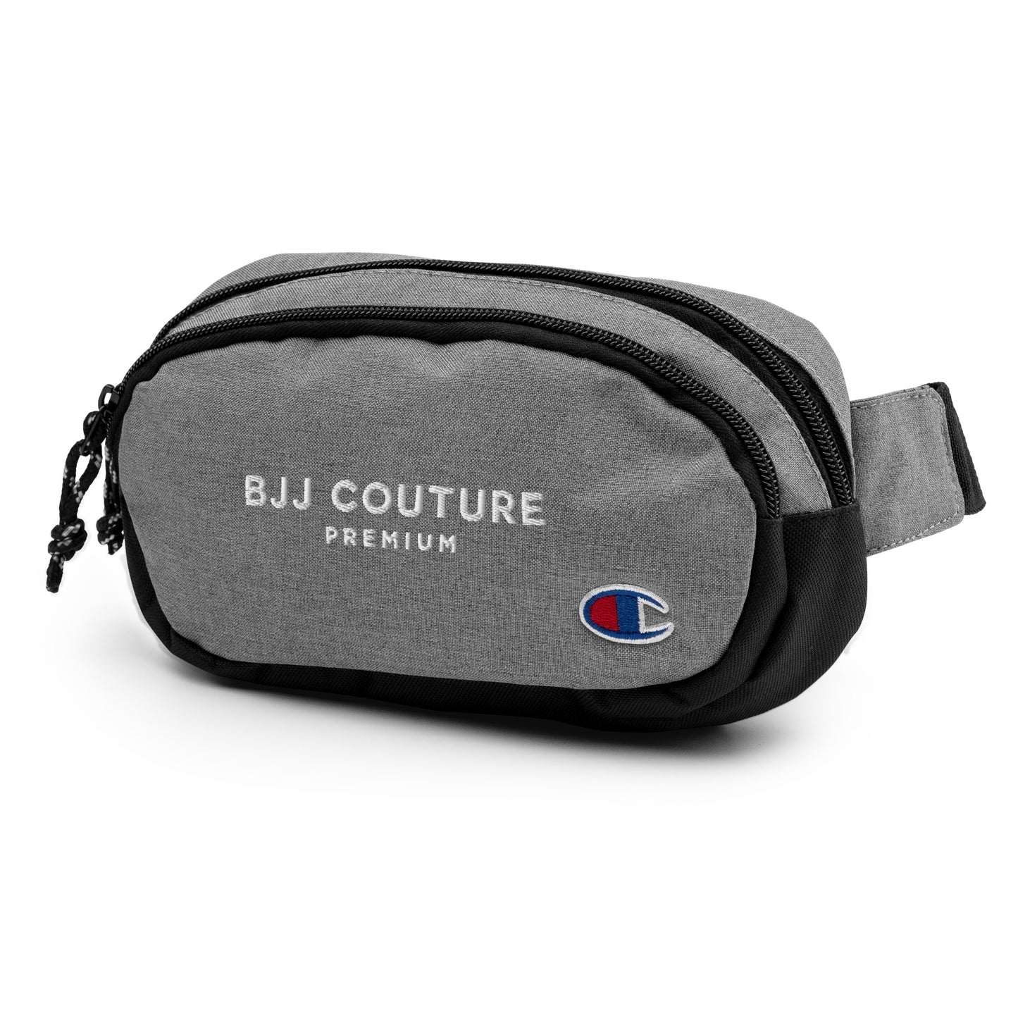 BJJ Couture Premium Champion fanny pack - White text