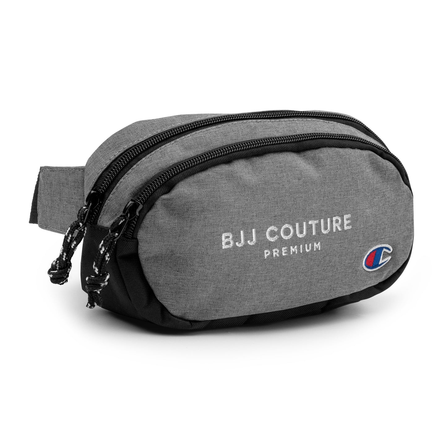 BJJ Couture Premium Champion fanny pack - White text