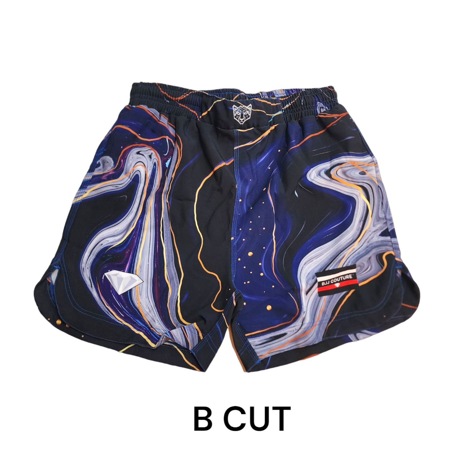 BJJ Couture Dark Blue and Purple Marble Grappling Shorts