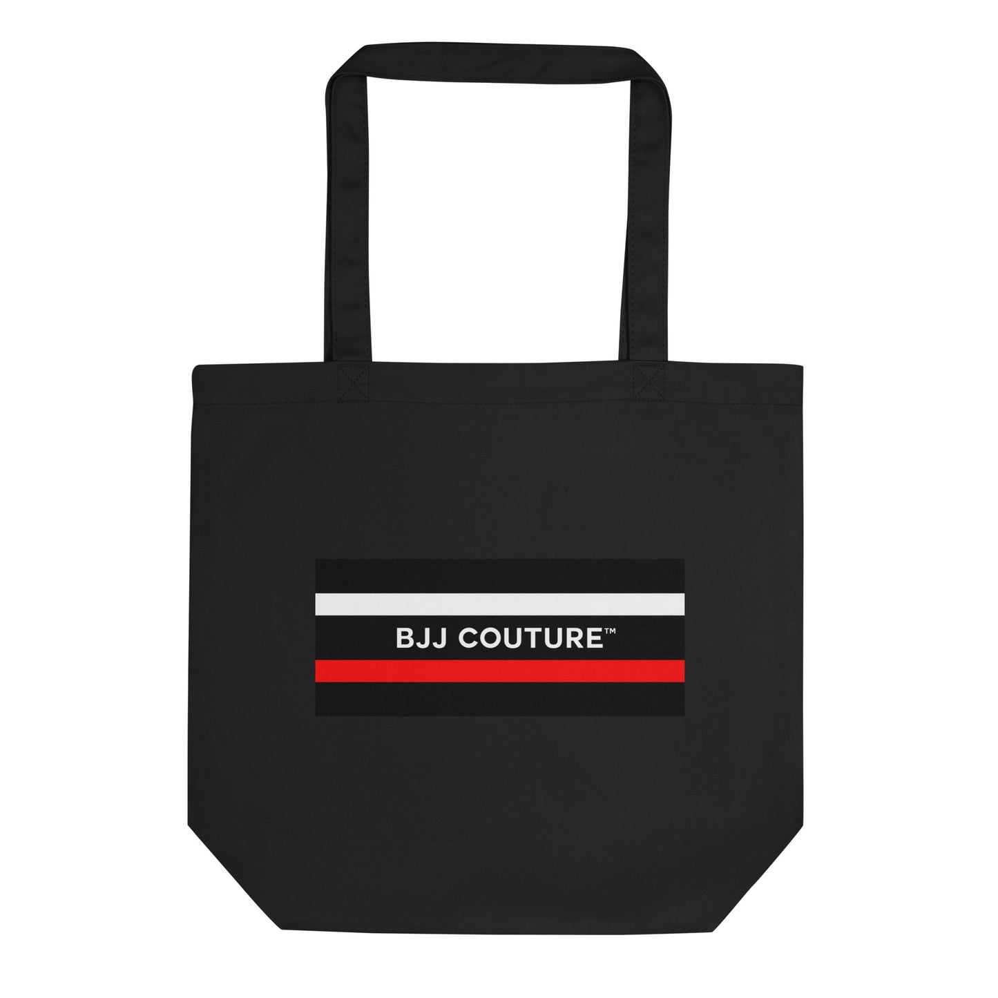 BJJ Couture Black Box Logo Organic Eco Tote Bag