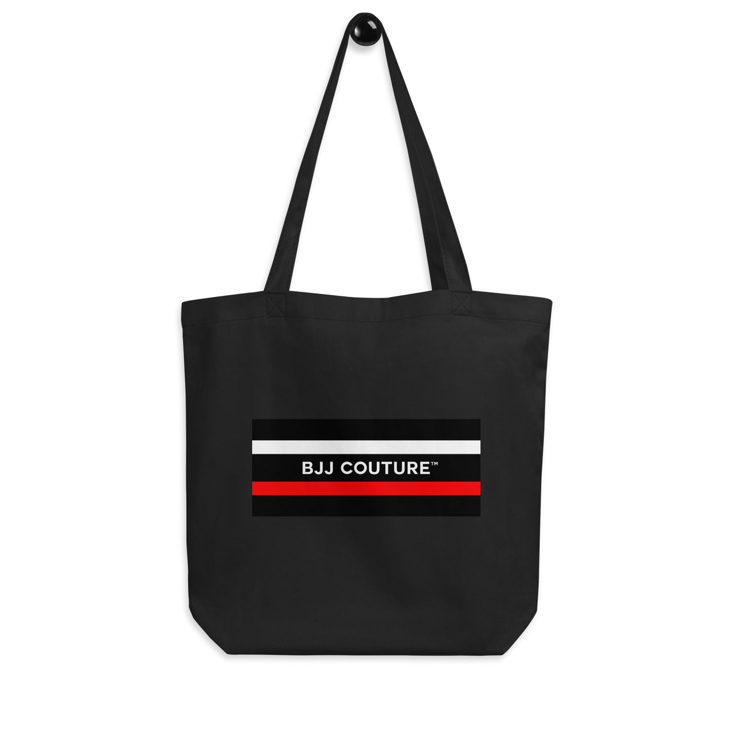 BJJ Couture Black Box Logo Organic Eco Tote Bag