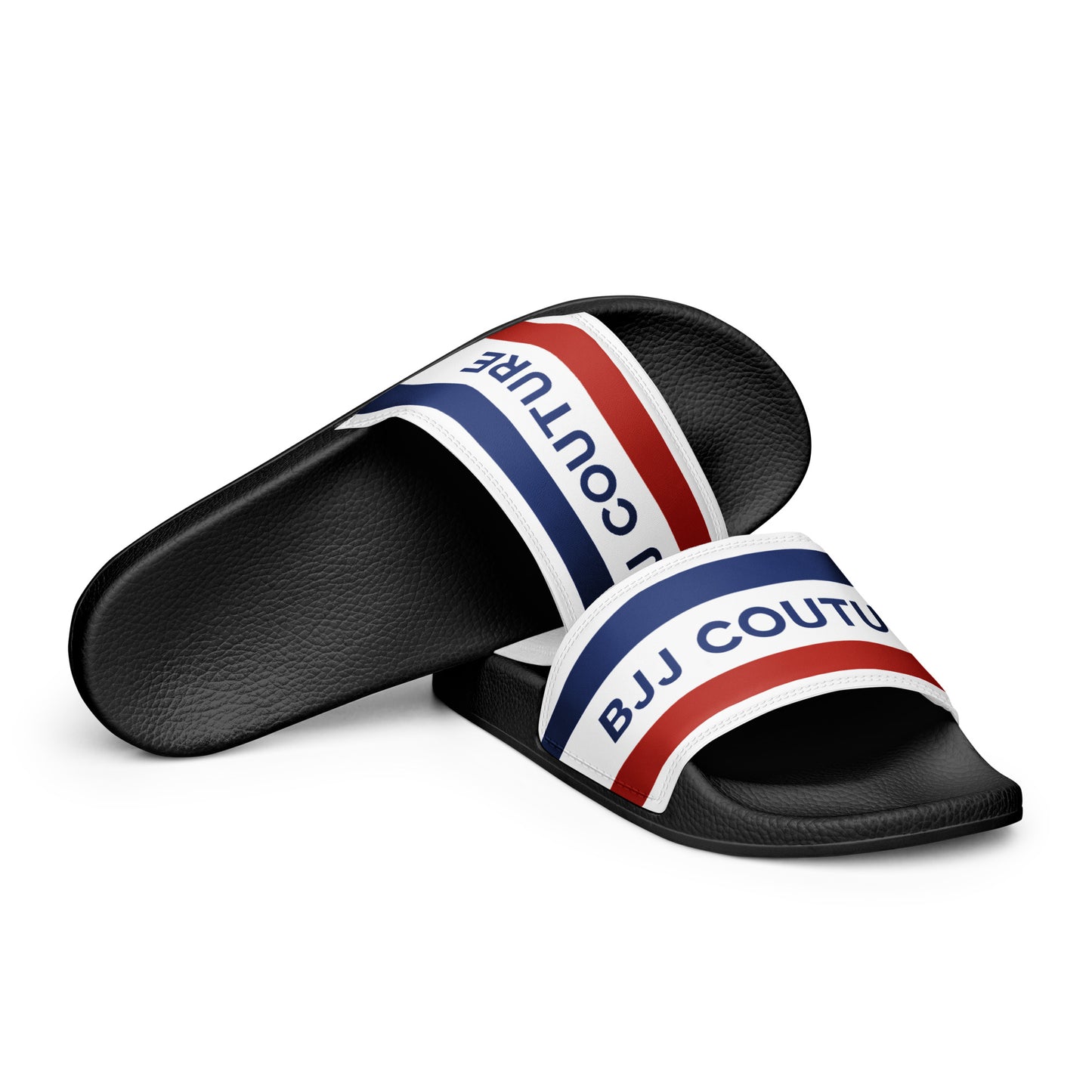 BJJ Couture Red White & Blue Men’s slides