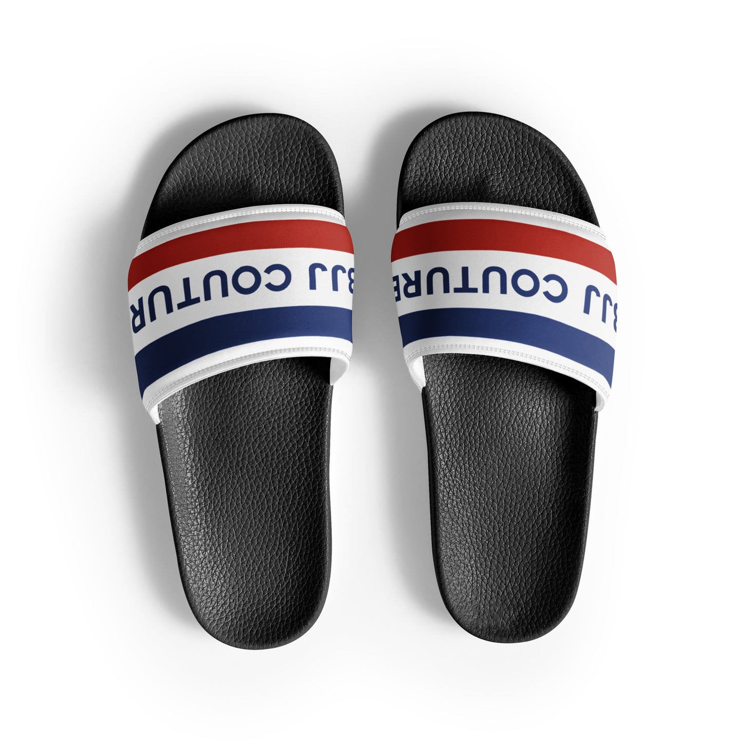 BJJ Couture Red White & Blue Men’s slides
