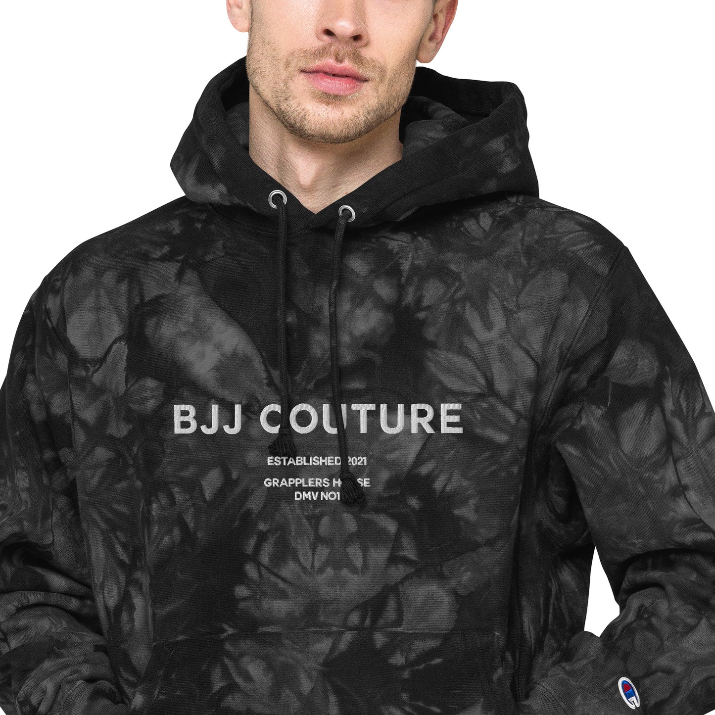 Unisex BJJ Couture Premium Champion tie-dye hoodie