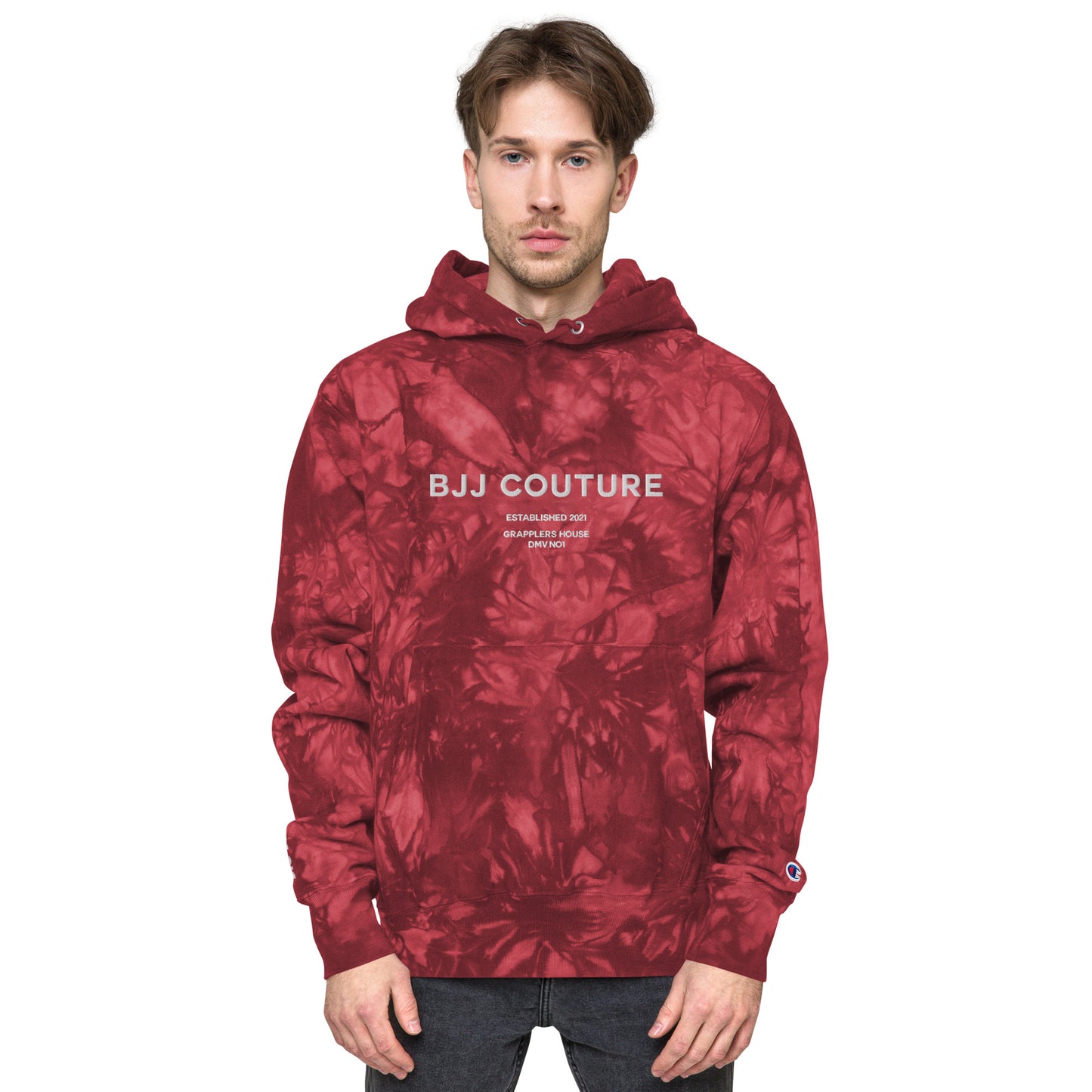 Unisex BJJ Couture Premium Champion tie-dye hoodie