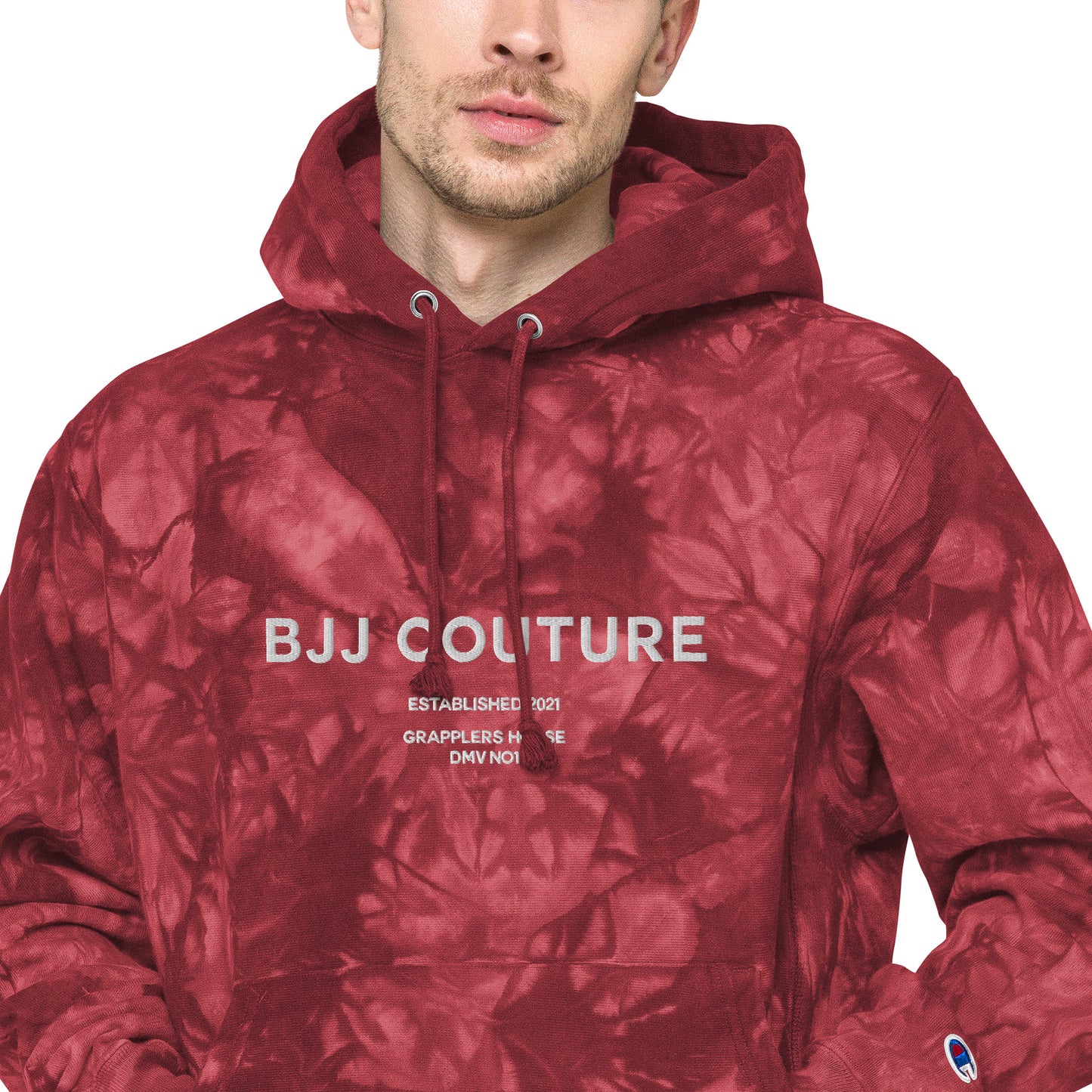 Unisex BJJ Couture Premium Champion tie-dye hoodie