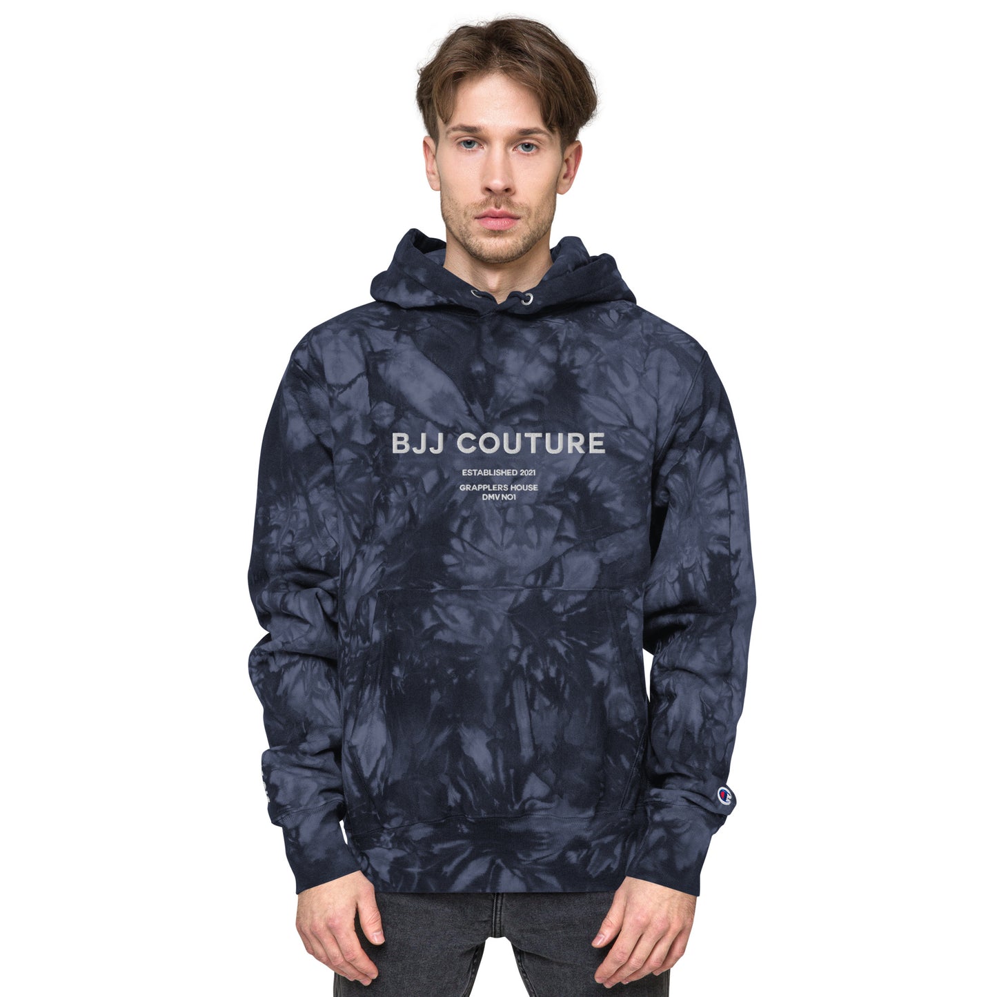 Unisex BJJ Couture Premium Champion tie-dye hoodie