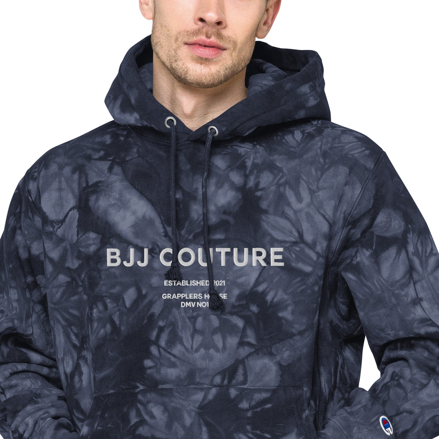 Unisex BJJ Couture Premium Champion tie-dye hoodie