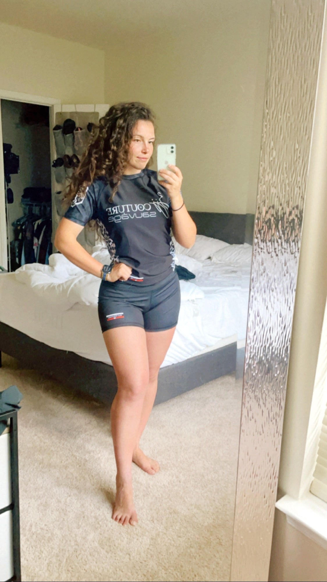 Women's Black Compression Grappling Shorts