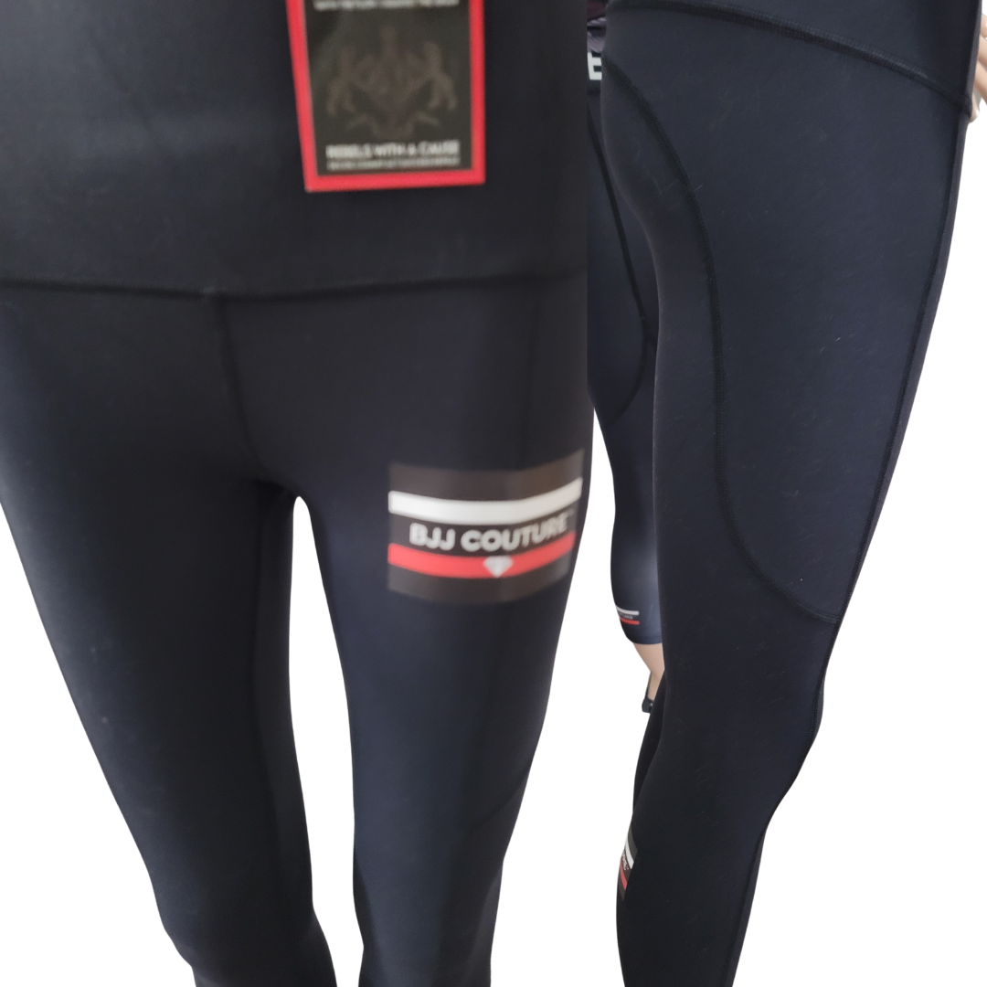 BJJ Couture Spats Ultra-Soft Paneled - Black