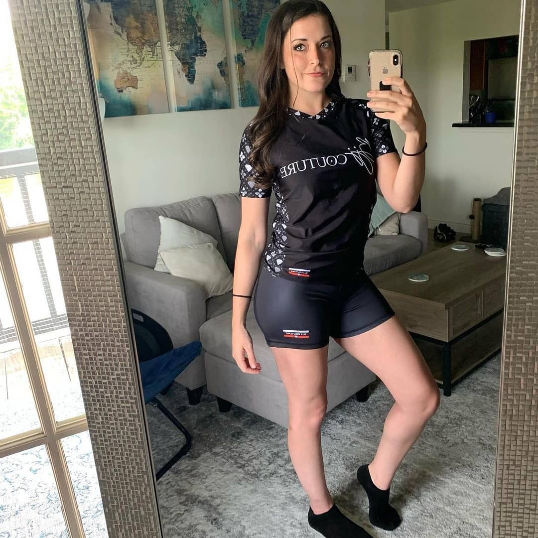 Women's Black Compression Grappling Shorts