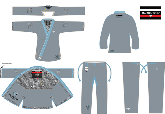 Kids BJJ COUTURE SVǴ LTD 1.0 GI - Grey