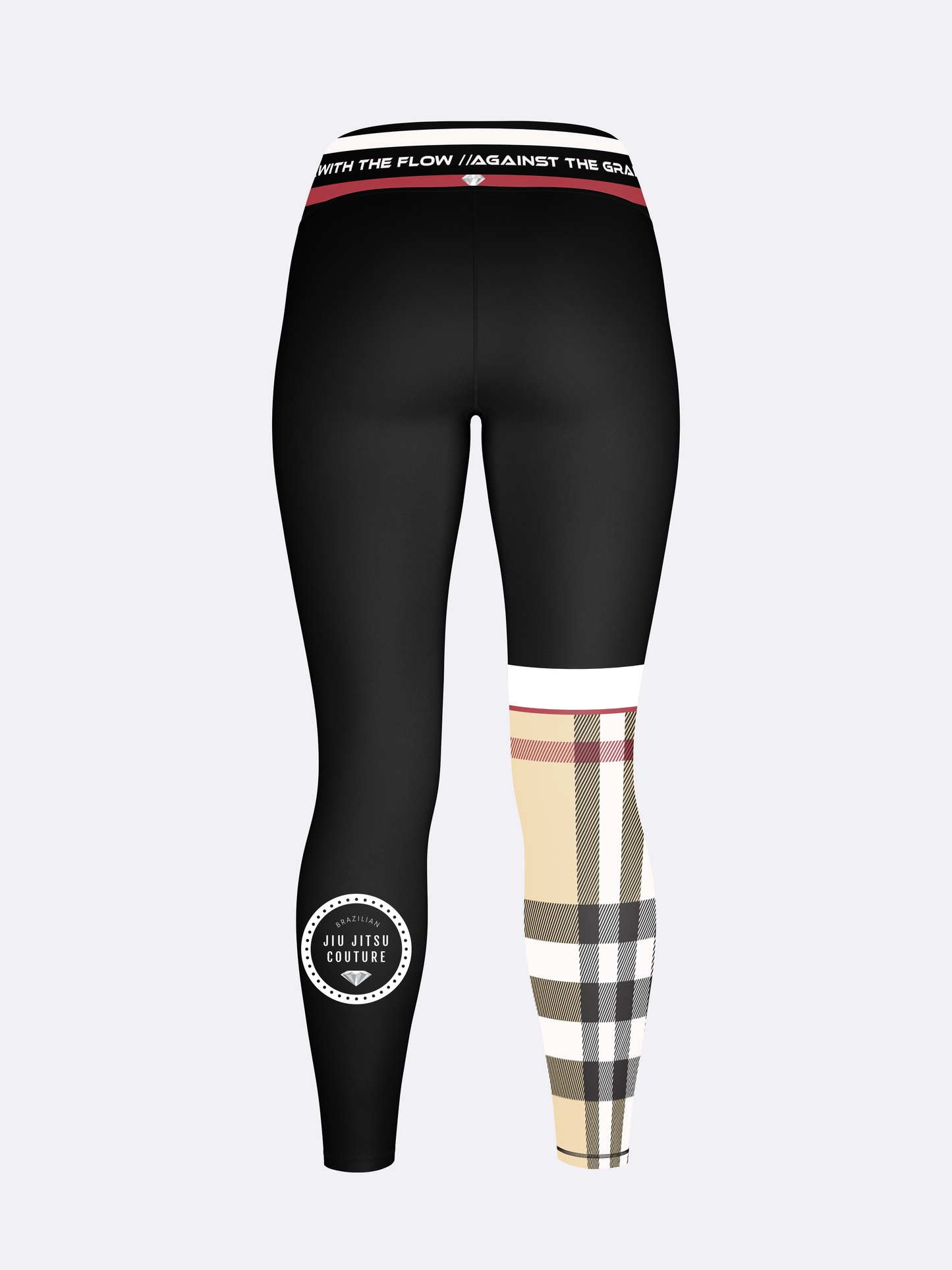 BJJ Couture Tartan Black and Tan Spats