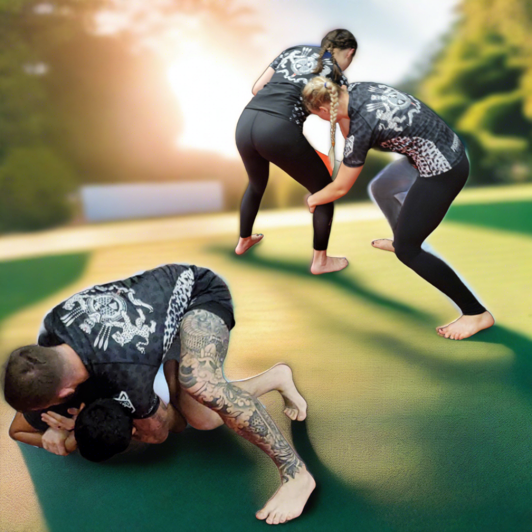BJJ Couture Leopard Print Black & Grey Rashguard