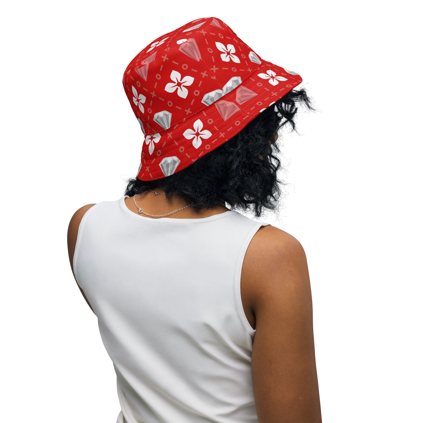 BJJ Couture Reversible bucket hat - seamless red diamond X tartan black & tan