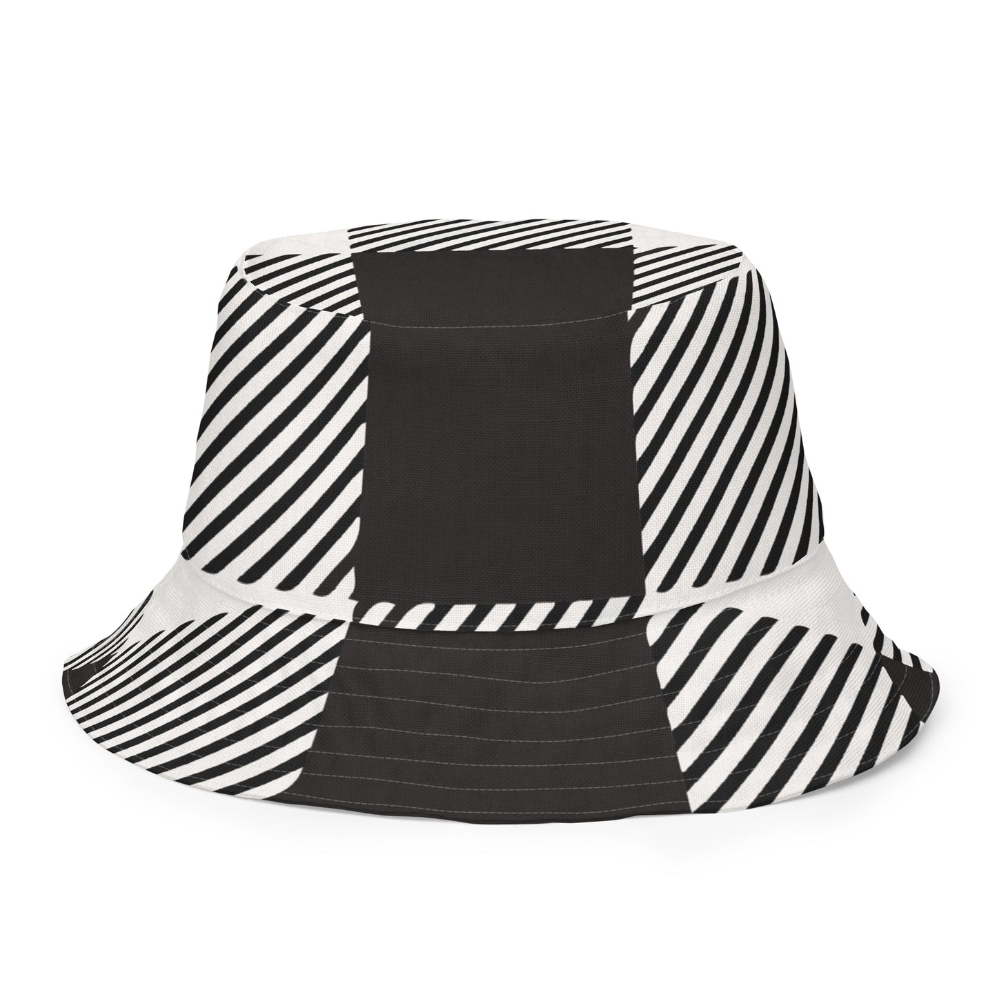 BJJ Couture Reversible bucket hat - seamless red diamond X tartan black & tan