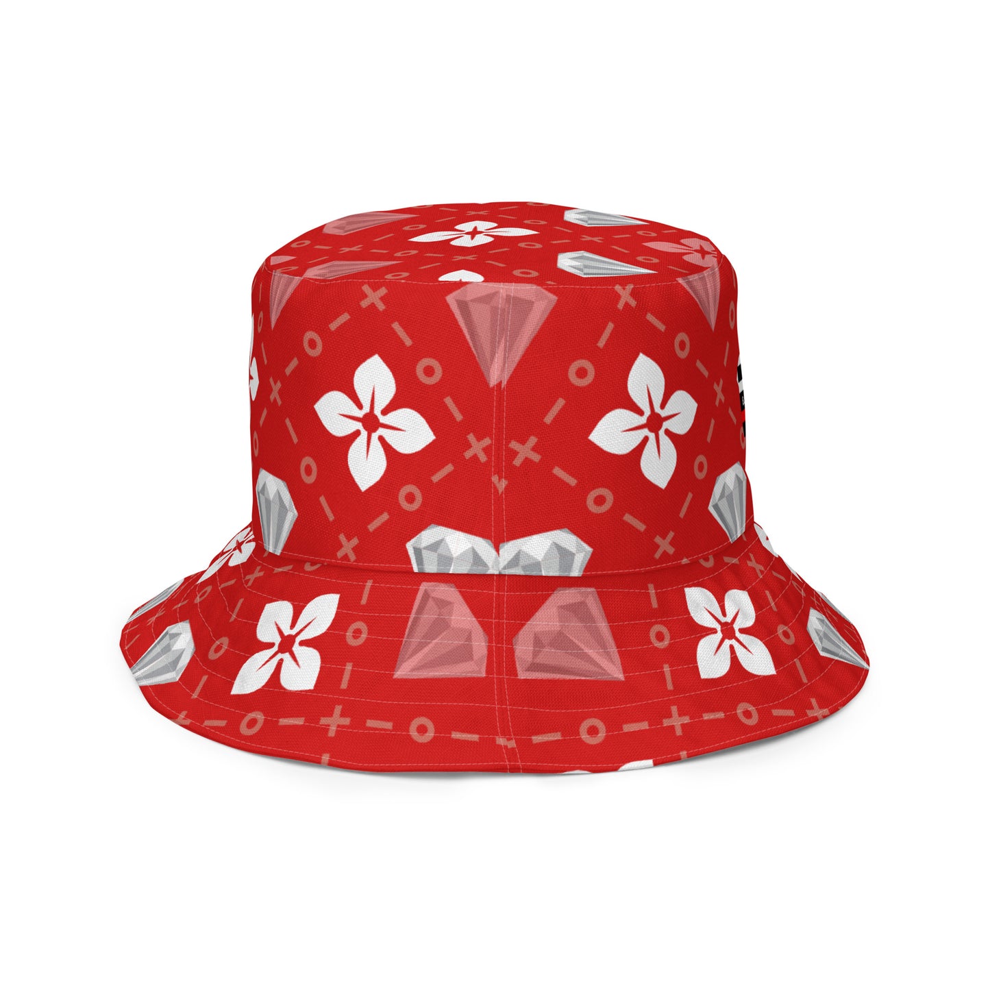 BJJ Couture Reversible bucket hat - seamless red diamond X tartan black & tan