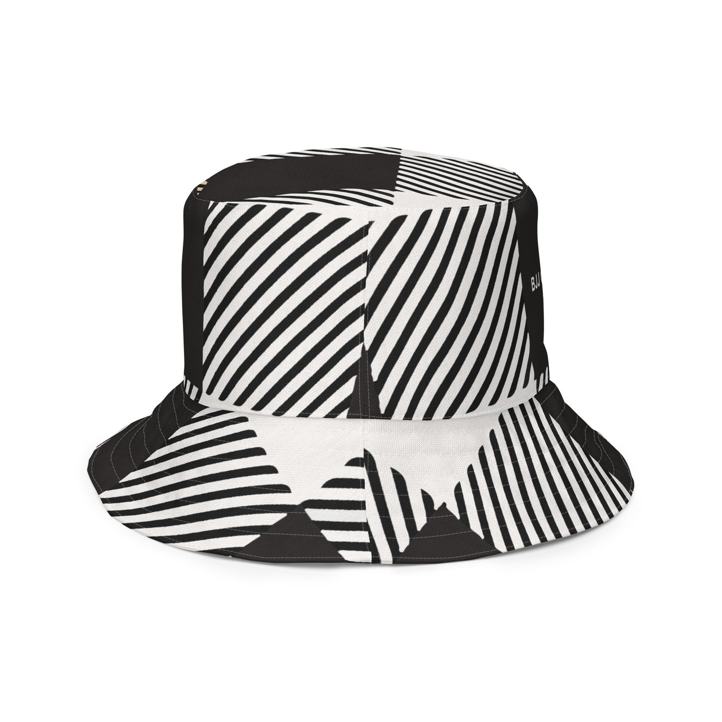 BJJ Couture Reversible bucket hat - seamless red diamond X tartan black & tan