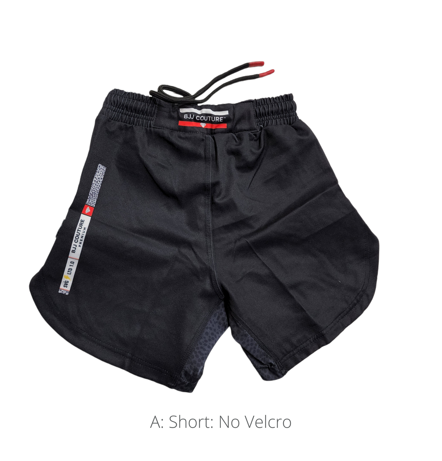 Black Grappling Shorts - IBJJF Legal