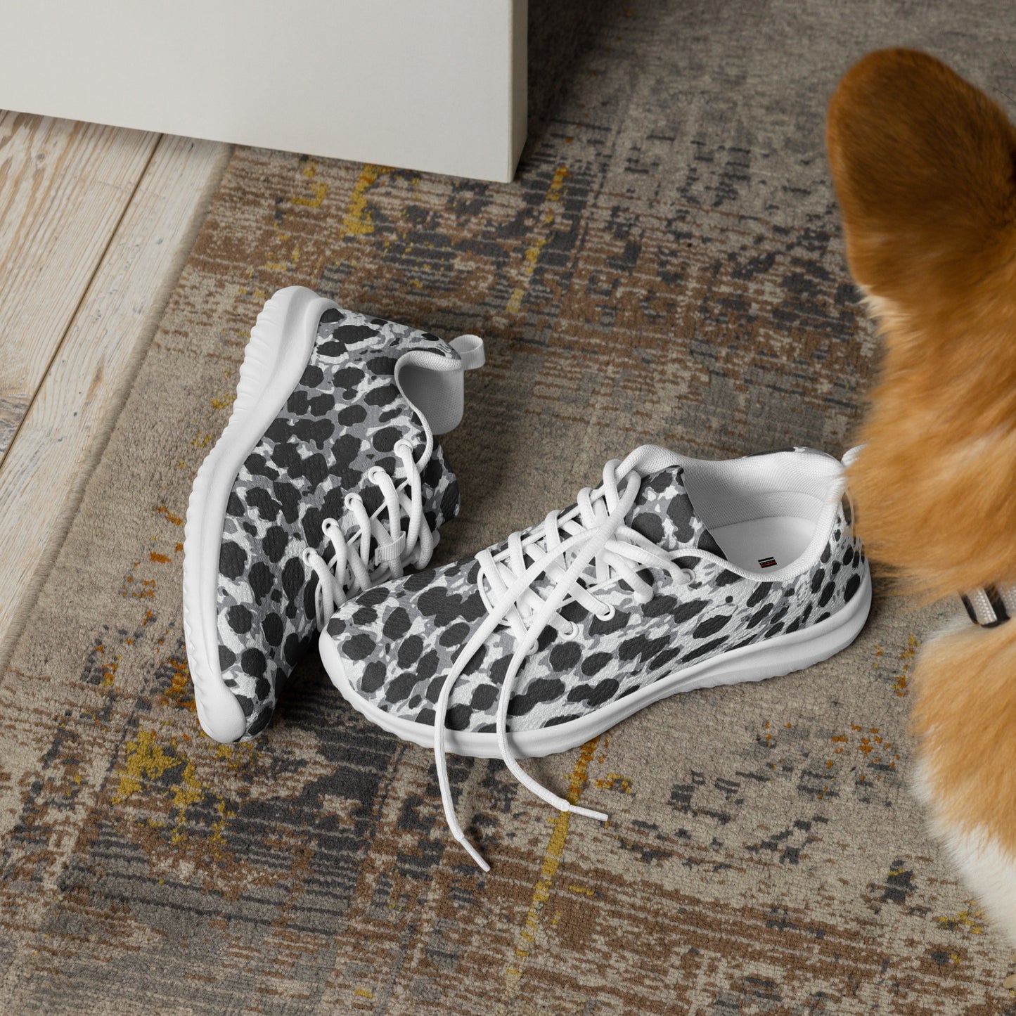 BJJ Couture Grey Leopard Print Women’s athletic shoes