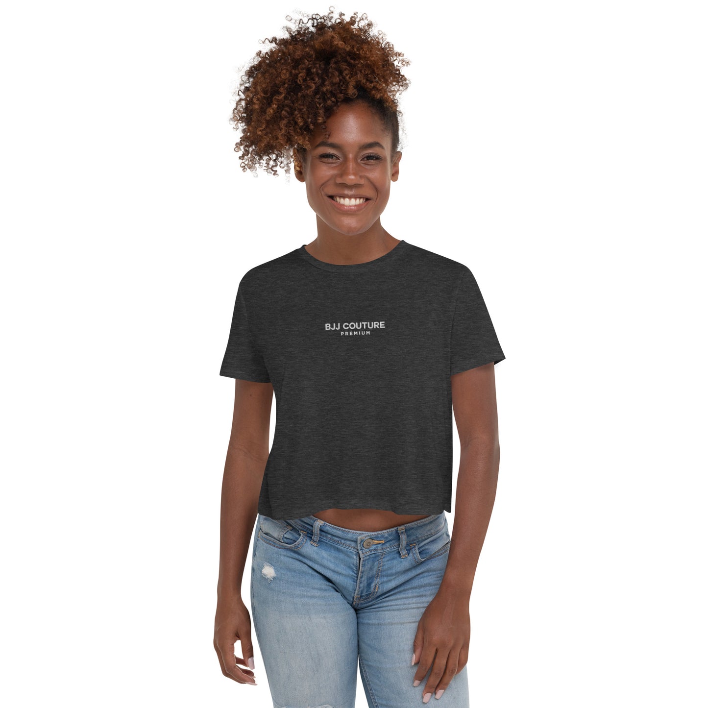 BJJ Couture Premium Embroidered Crop Tee