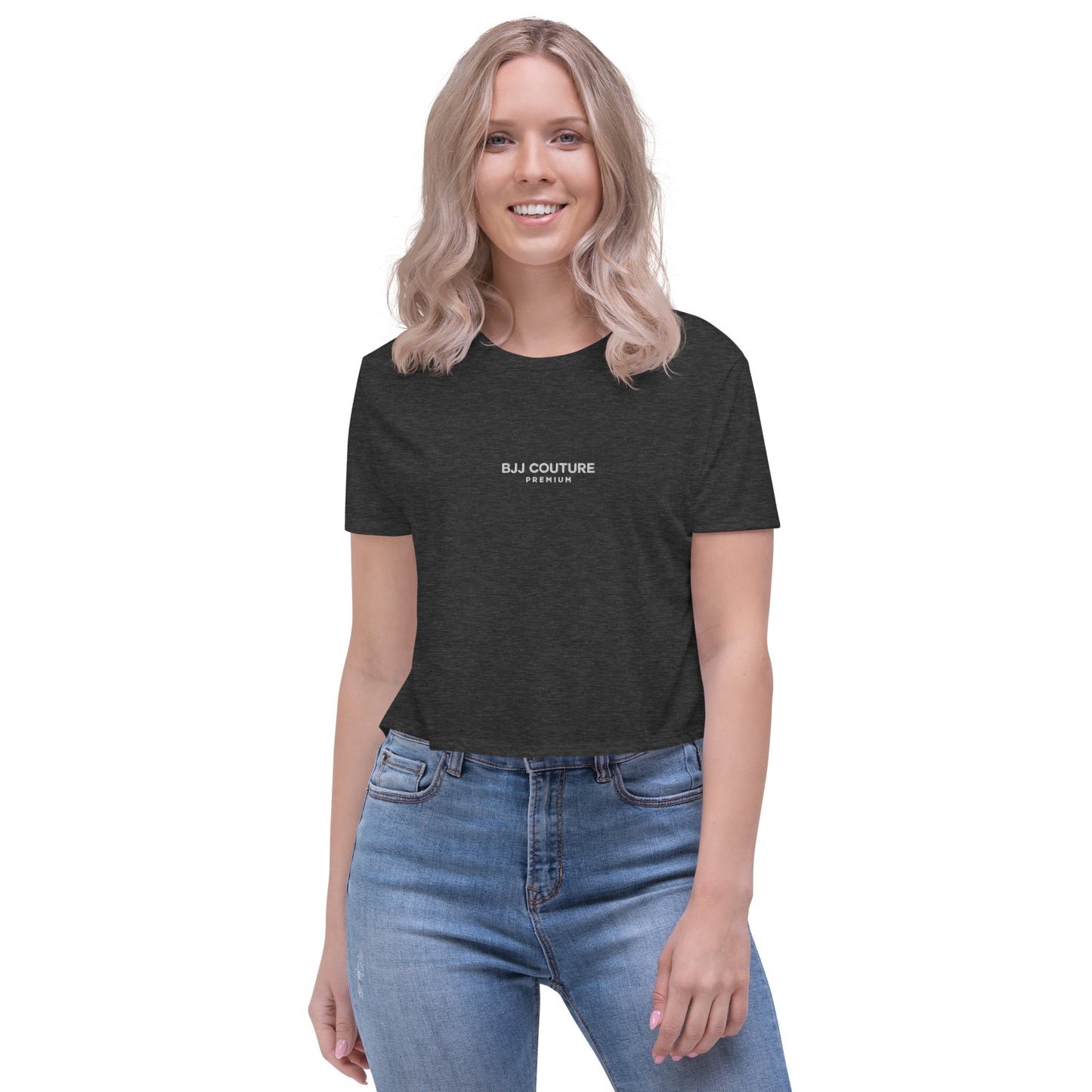 BJJ Couture Premium Embroidered Crop Tee