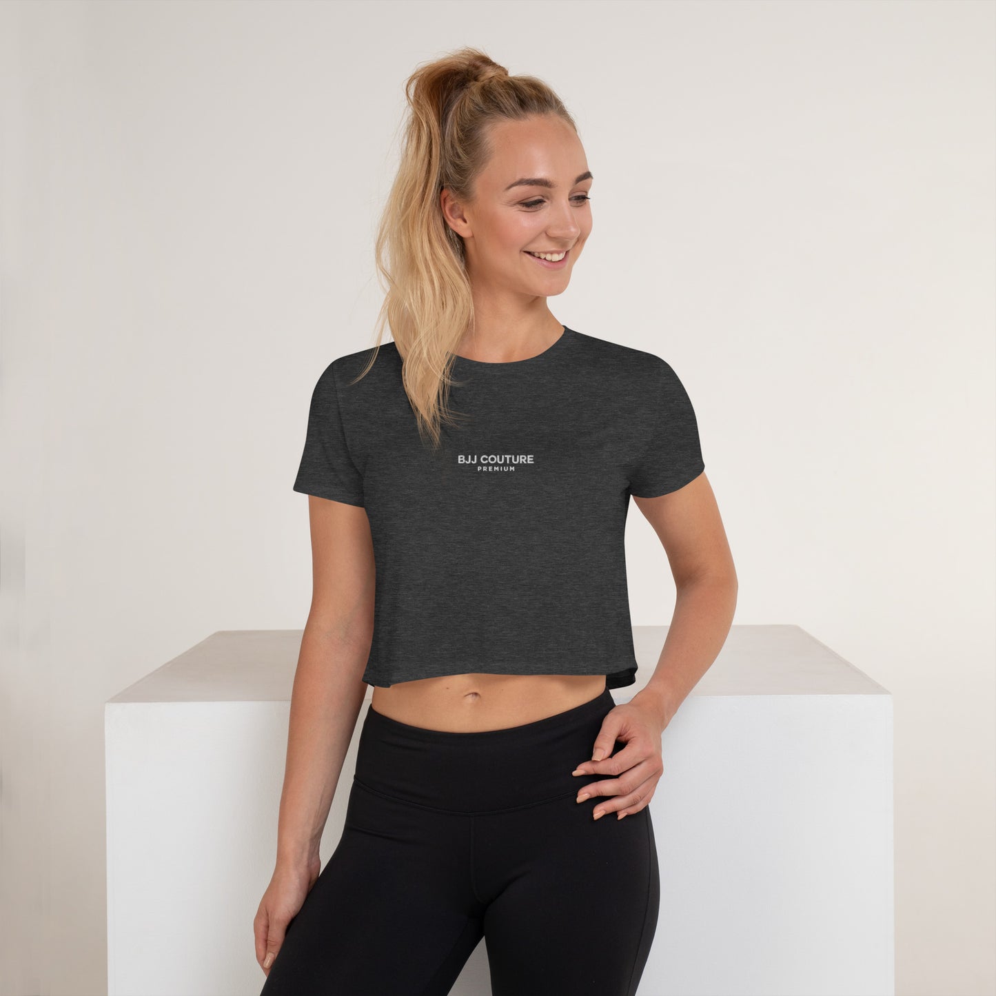 BJJ Couture Premium Embroidered Crop Tee