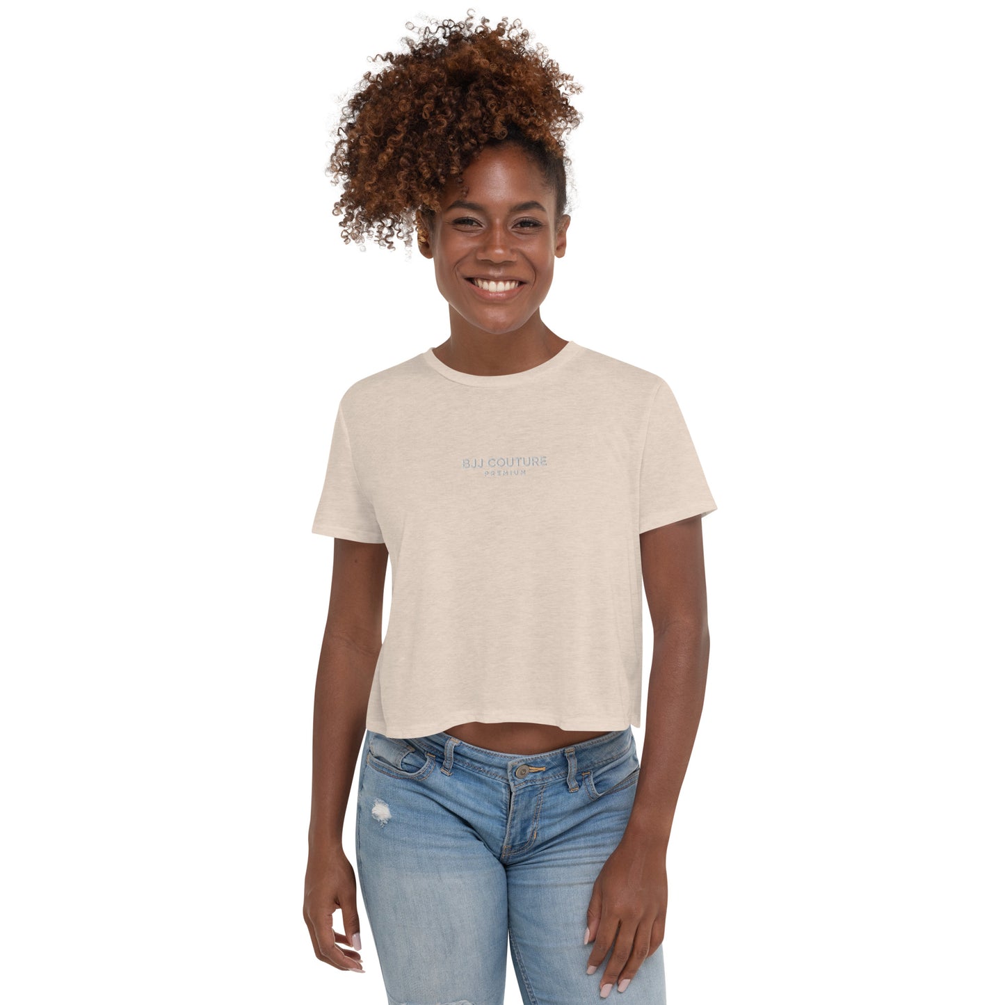 BJJ Couture Premium Embroidered Crop Tee