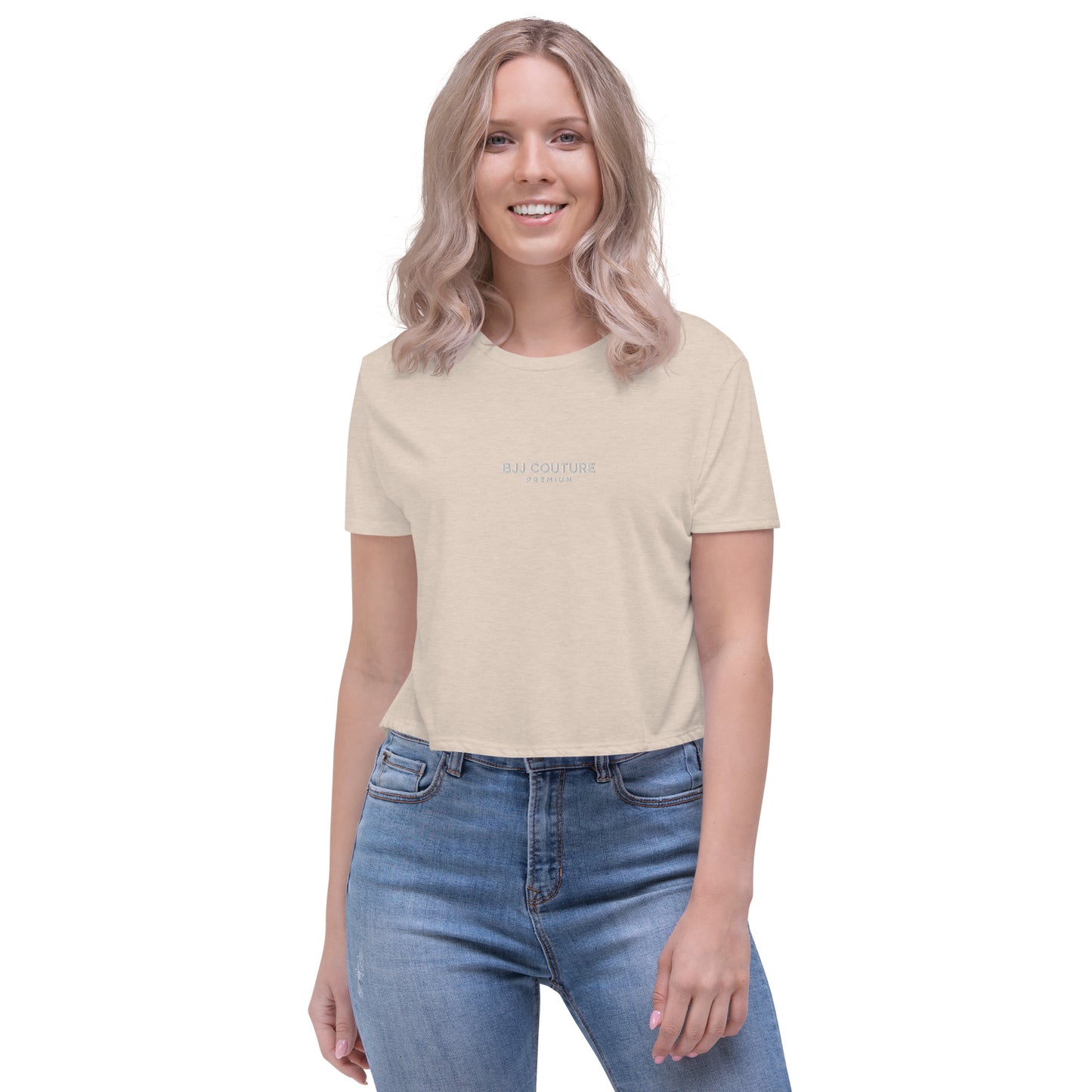 BJJ Couture Premium Embroidered Crop Tee