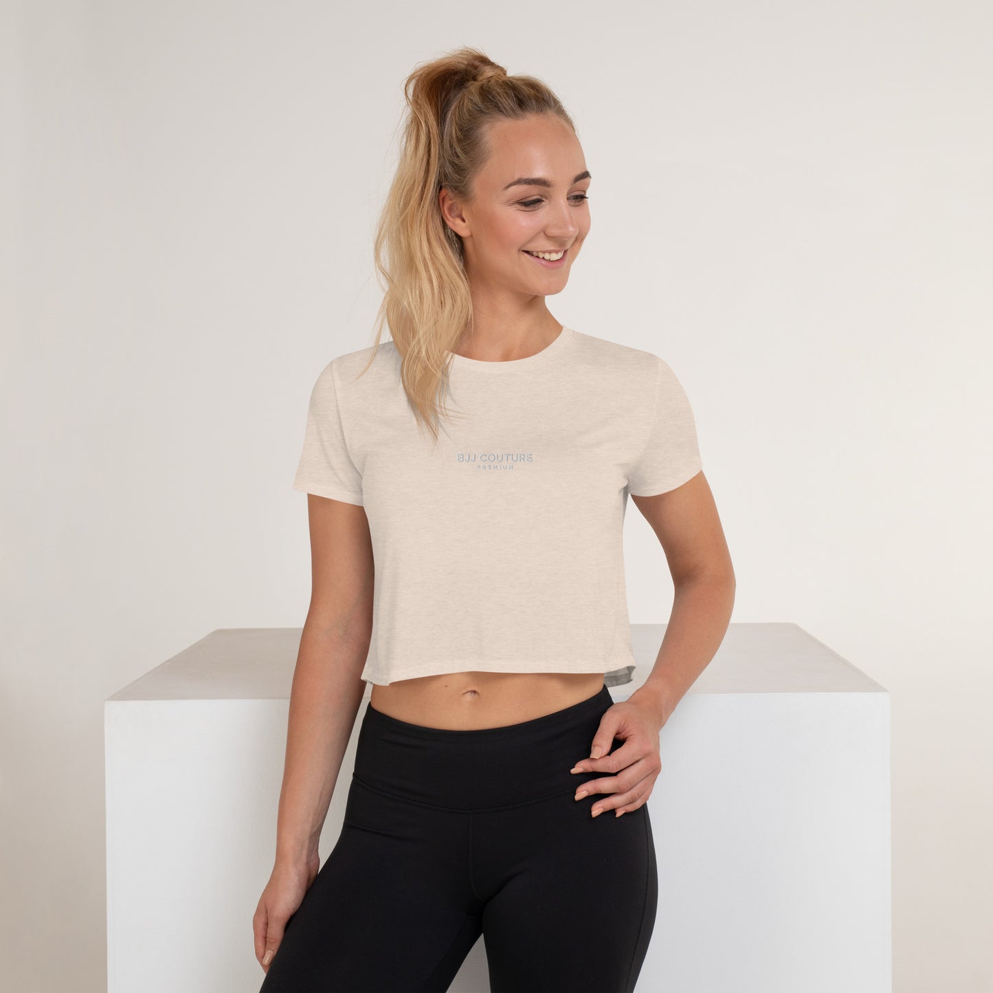 BJJ Couture Premium Embroidered Crop Tee